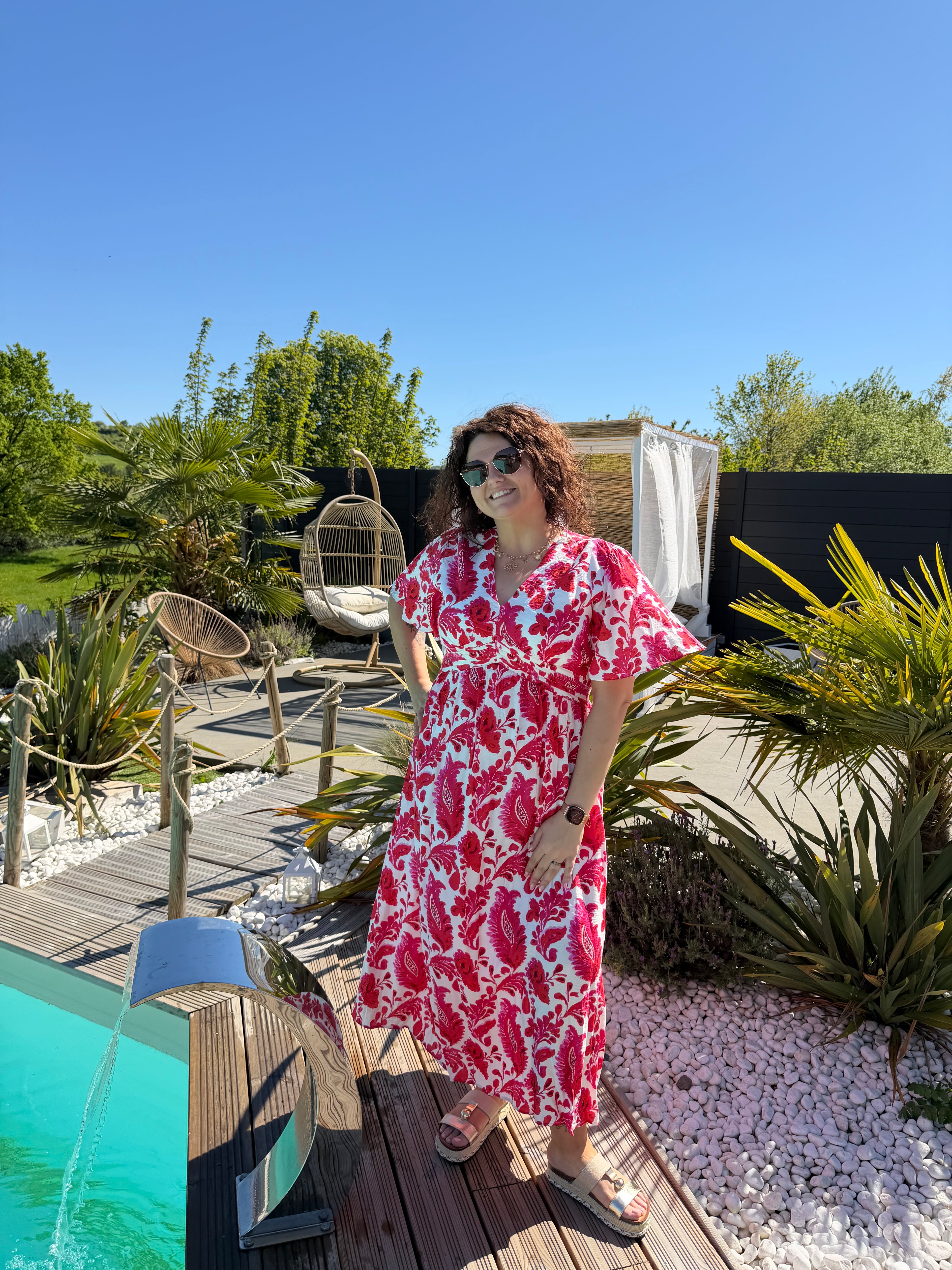 Robe Ysaline fushia