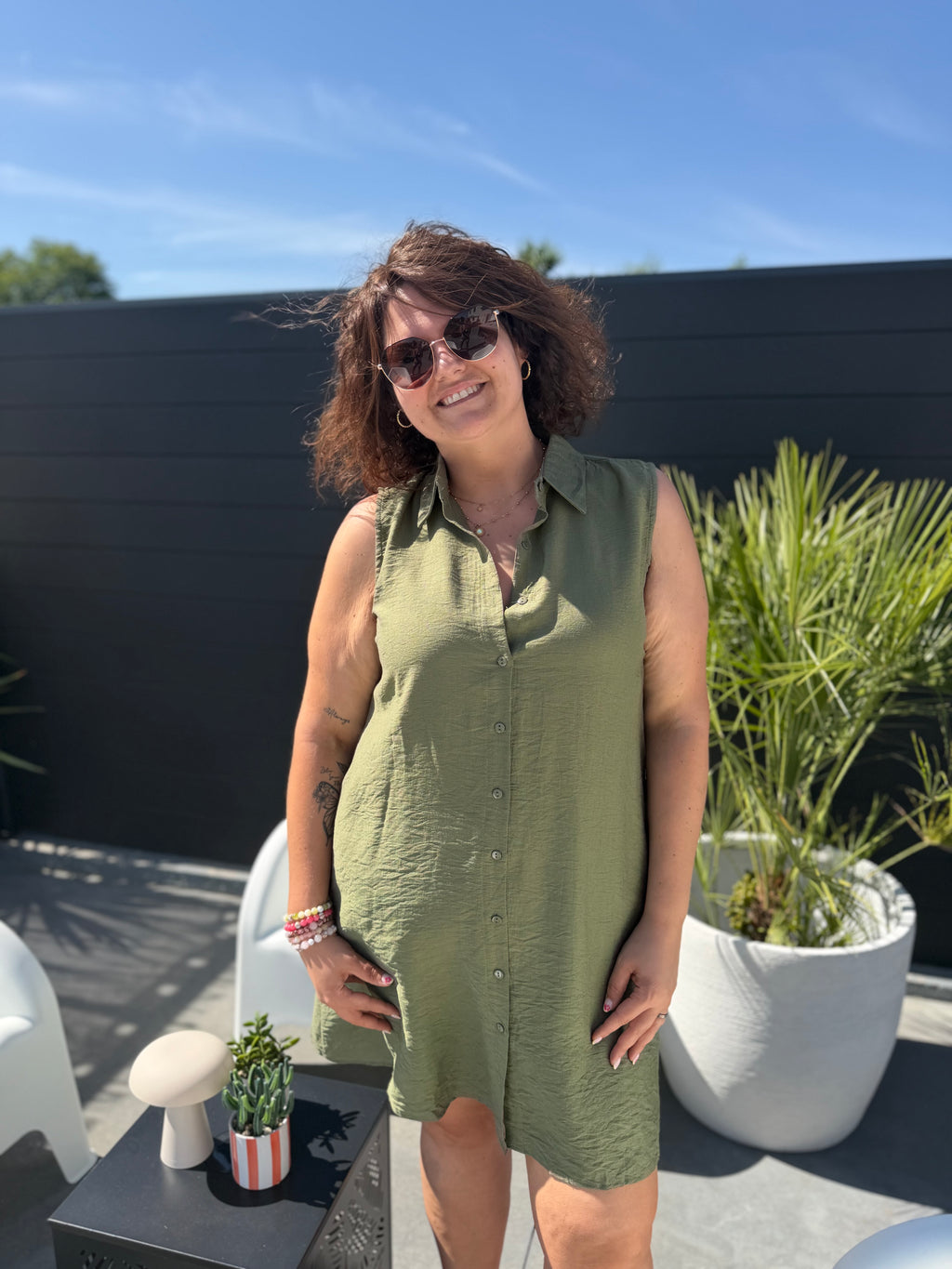 La robe Amalia kaki