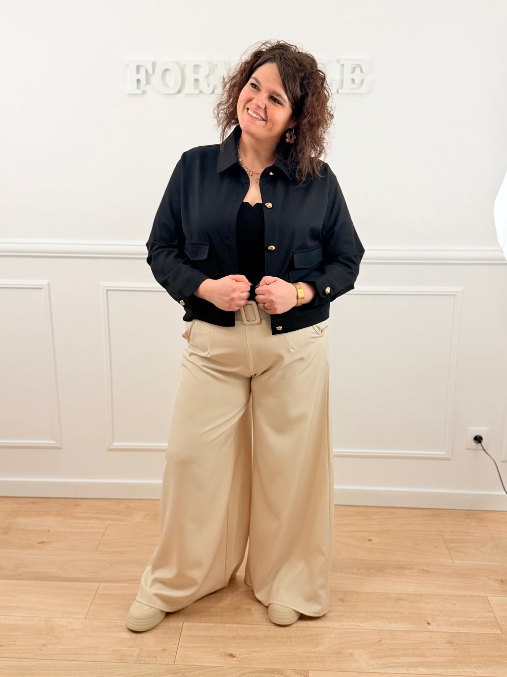 Le pantalon Emy beige