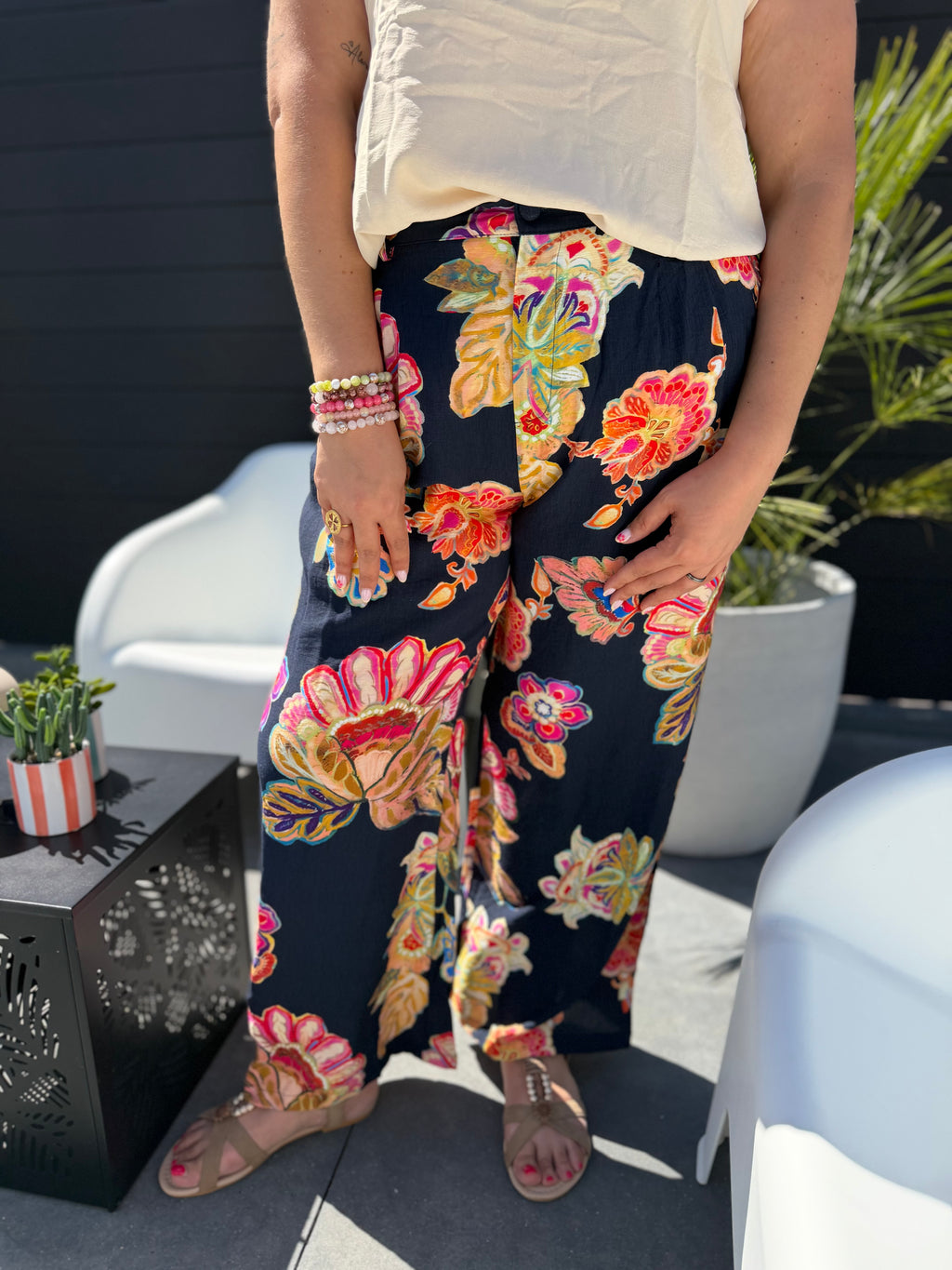 Pantalon Maggy bleu marine