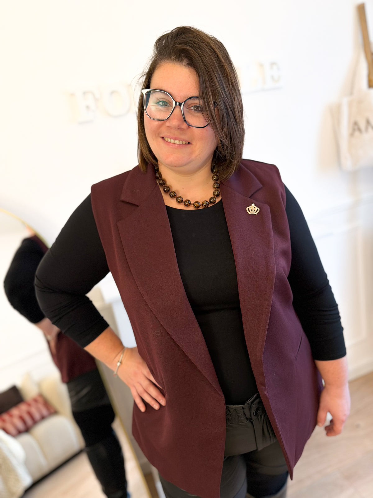 La blazer sans manches Queens