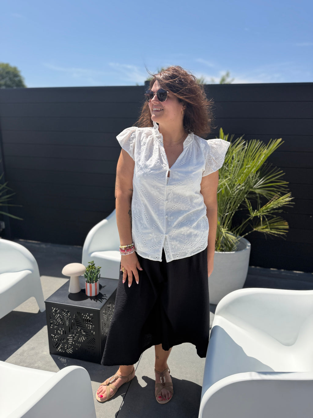 Blouse Elise blanche
