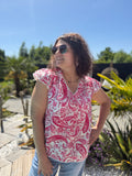 Top Corie fushia