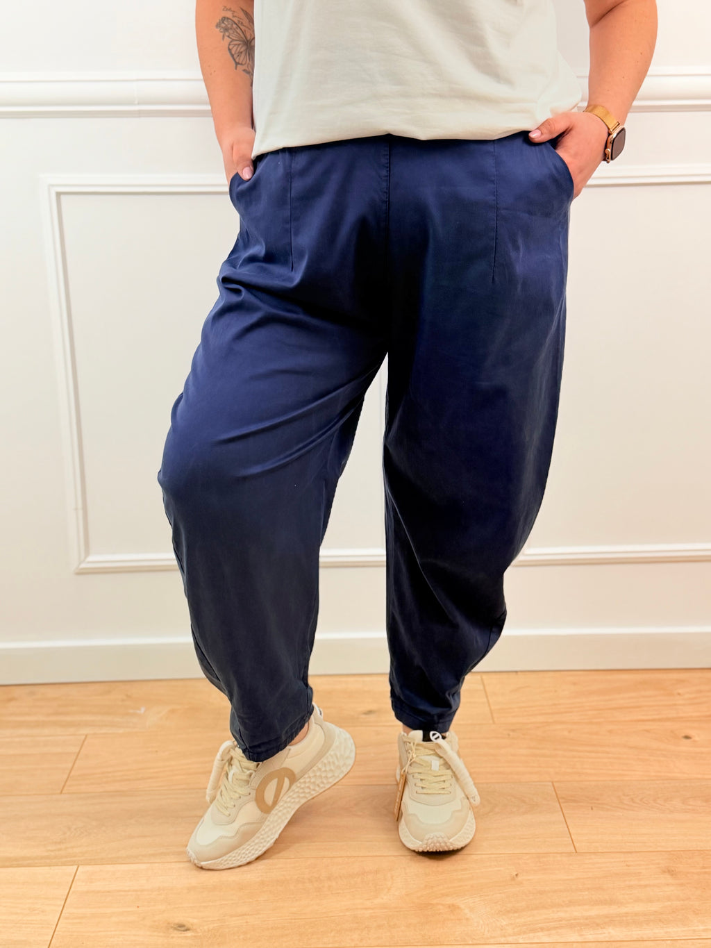 Pantalon Gina bleu marine