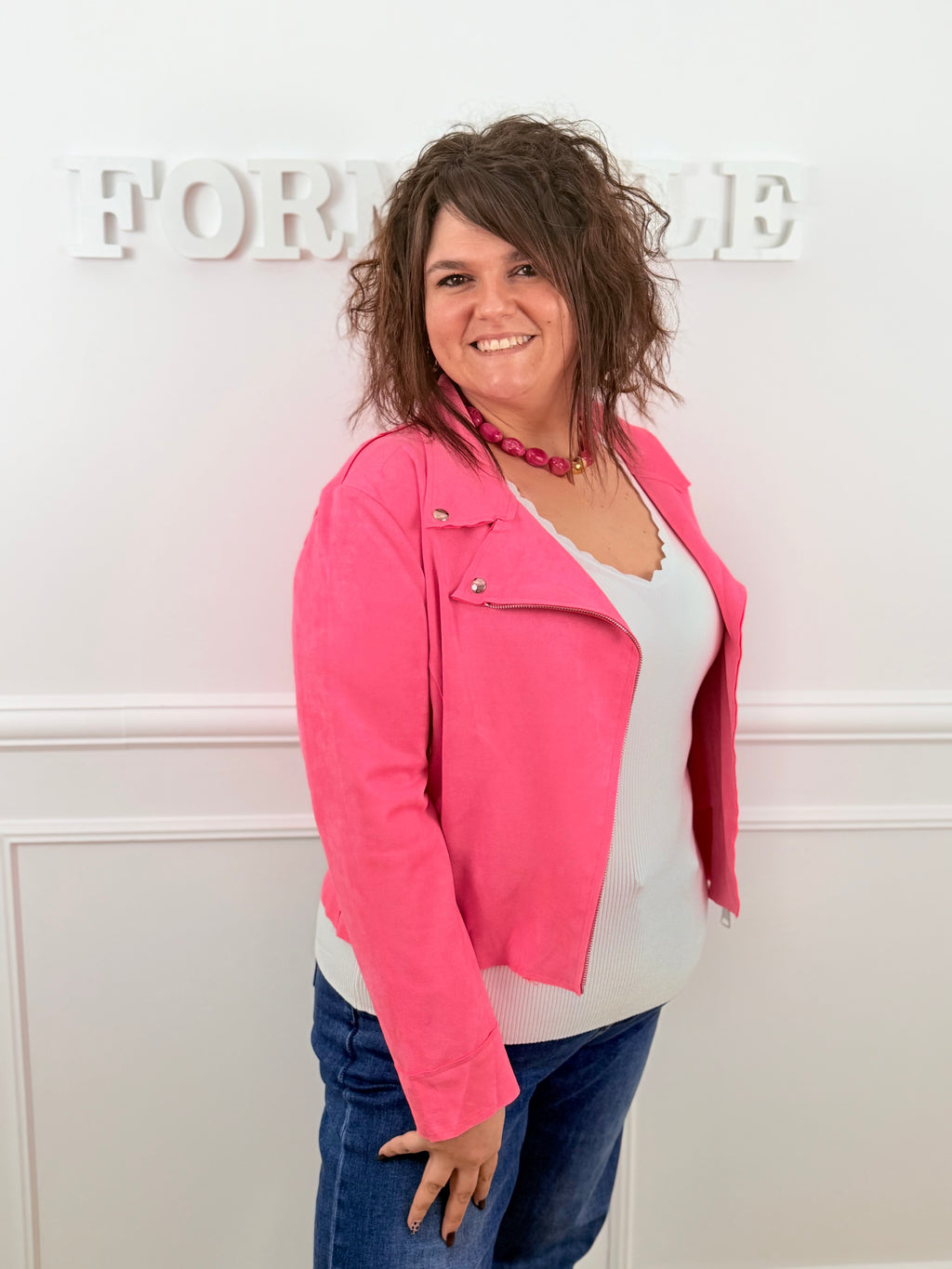 La veste Maya rose flash