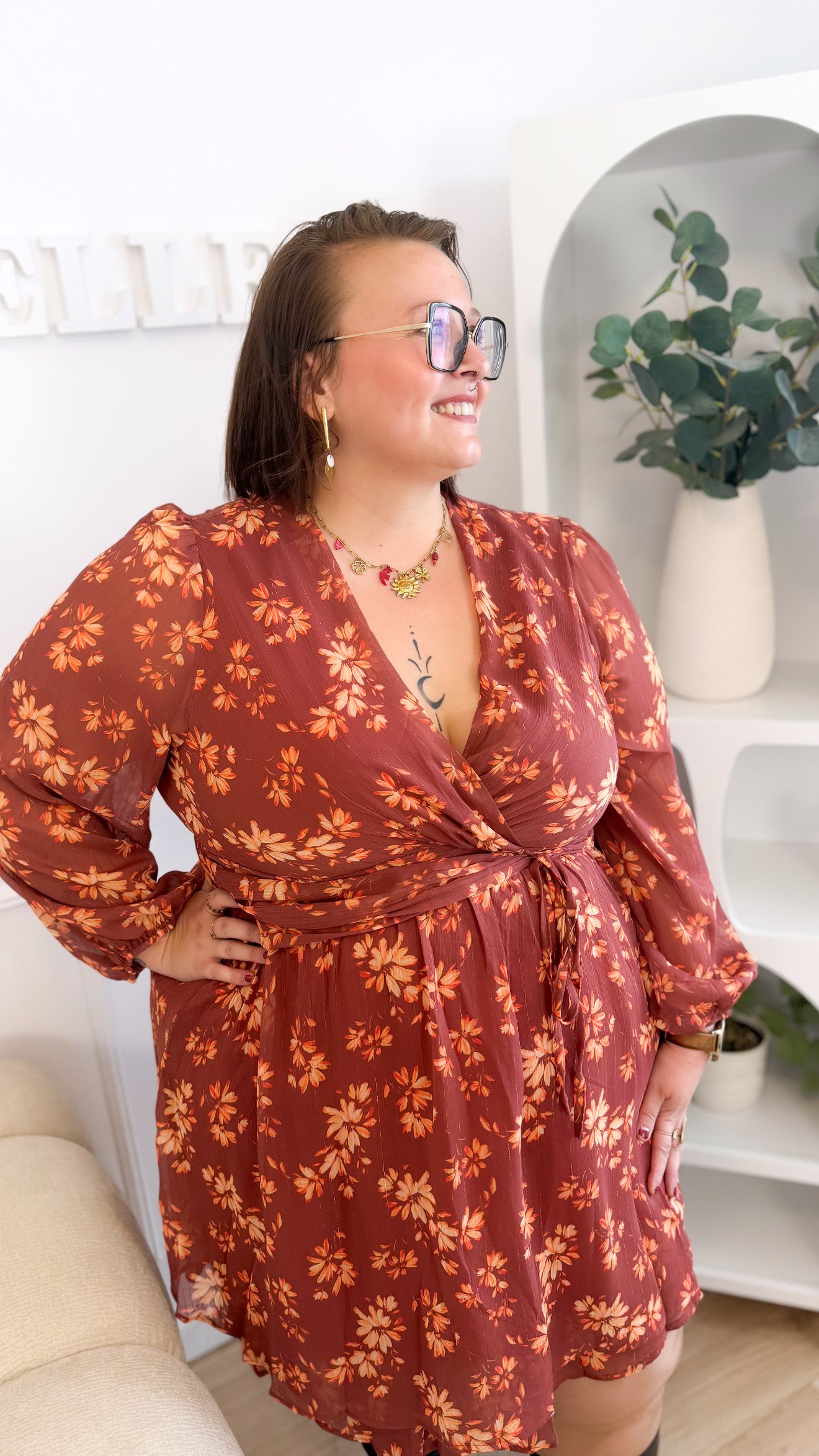 La robe Maeva terracotta