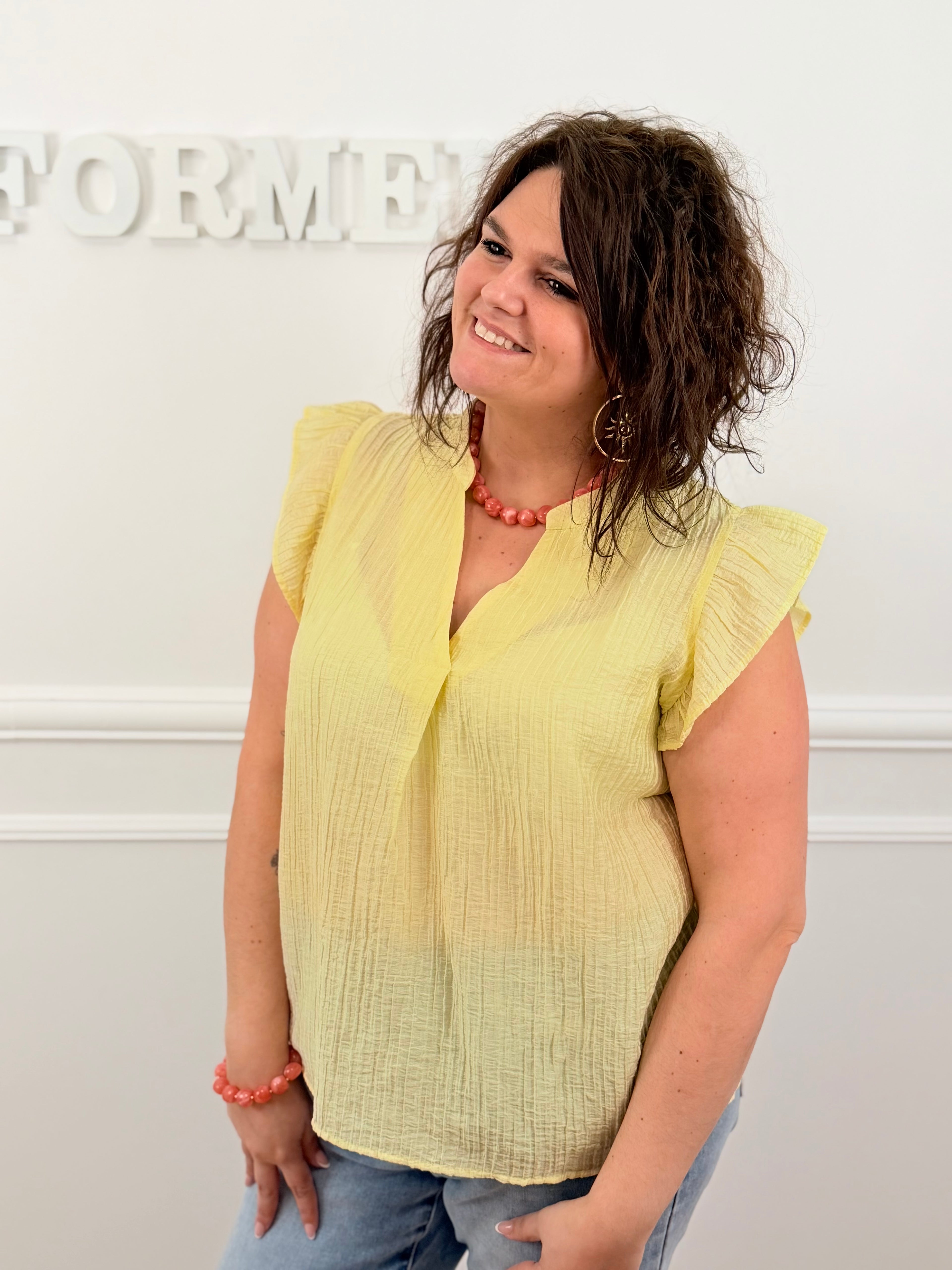Blouse Élie jaune