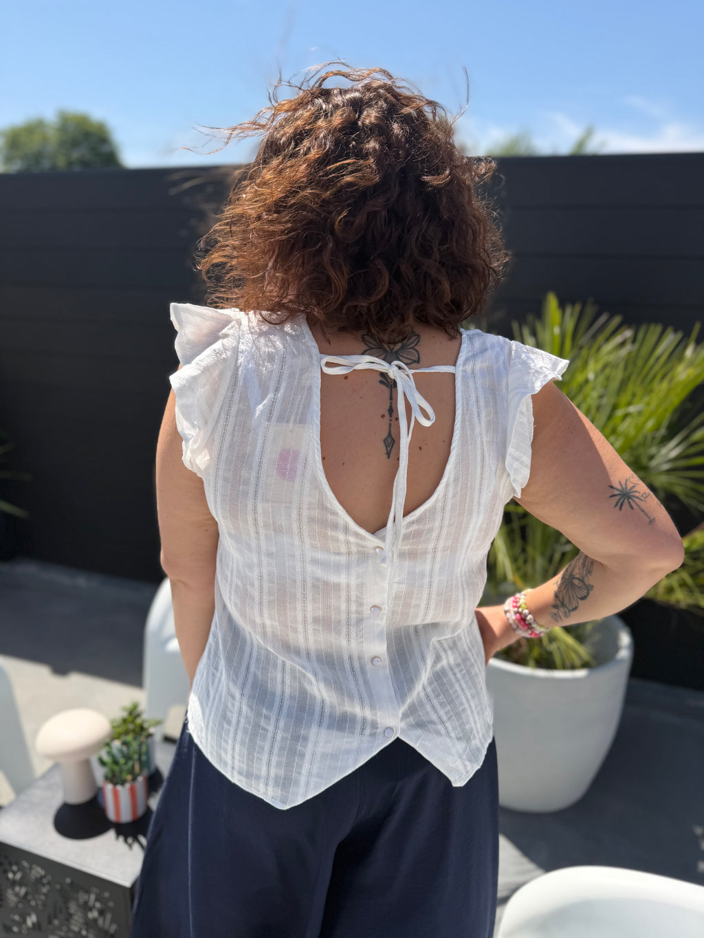Blouse Zoé blanche