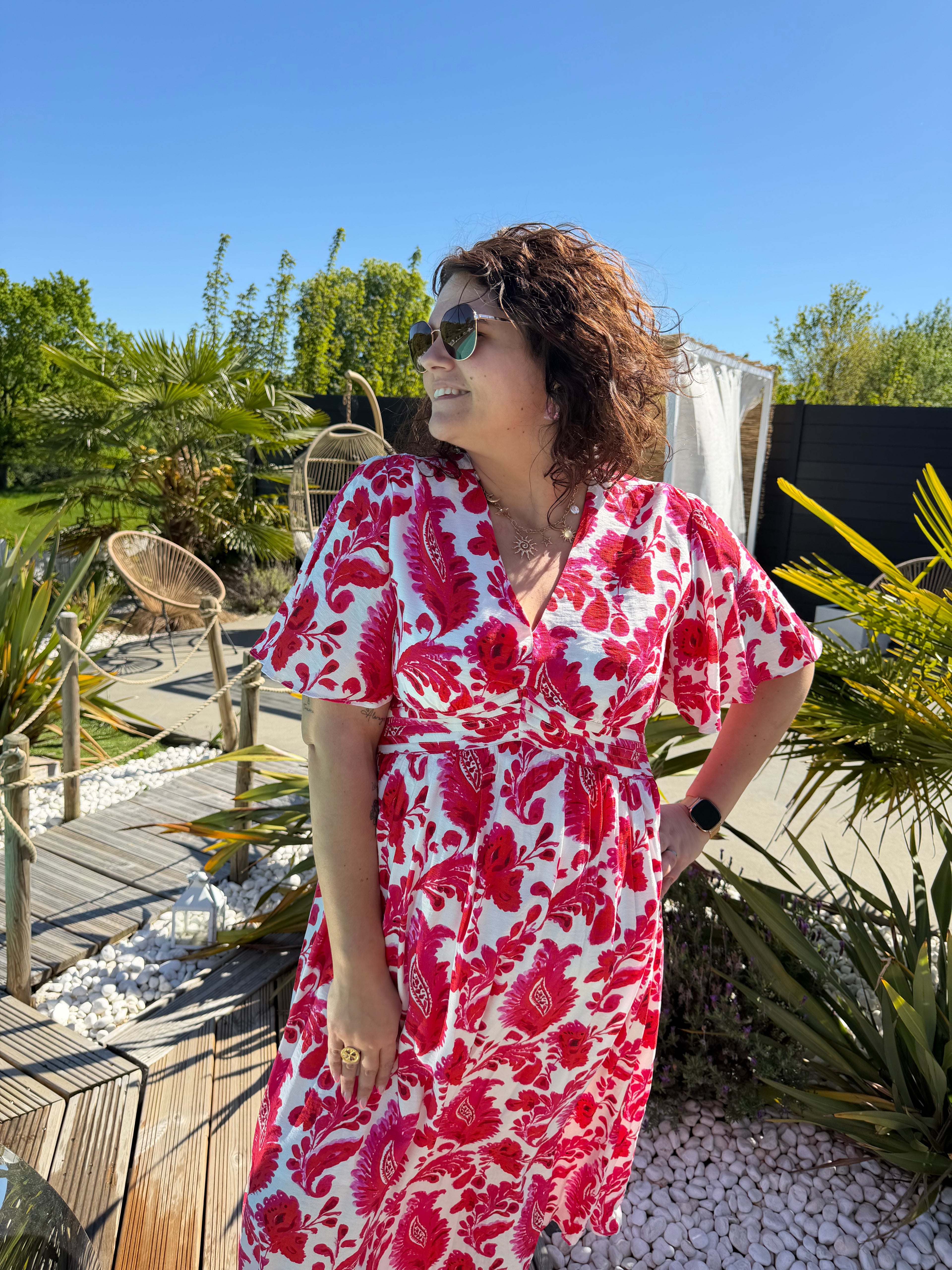 Robe Ysaline fushia