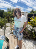 Short fluide bleu
