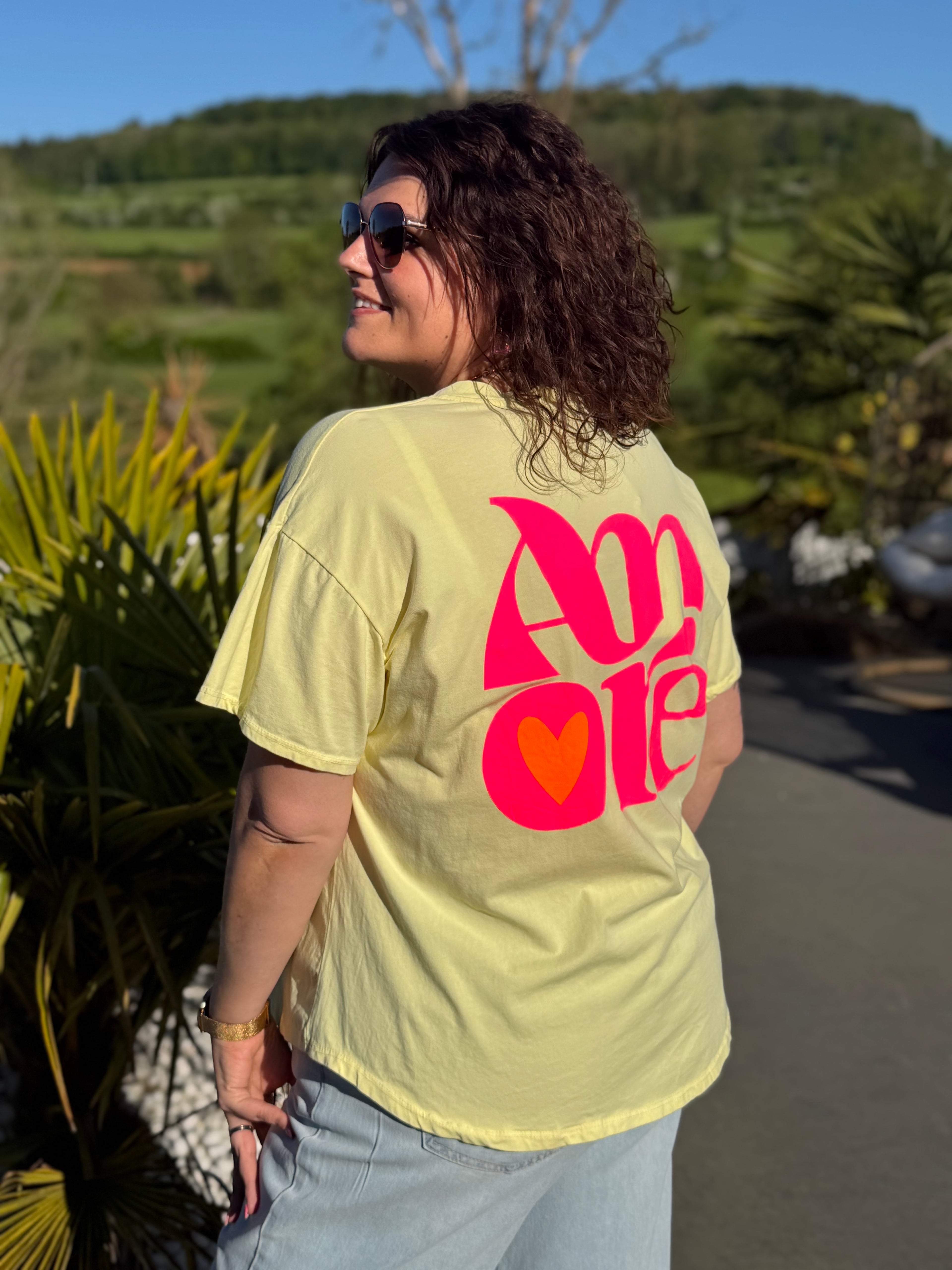 T-shirt Amore jaune