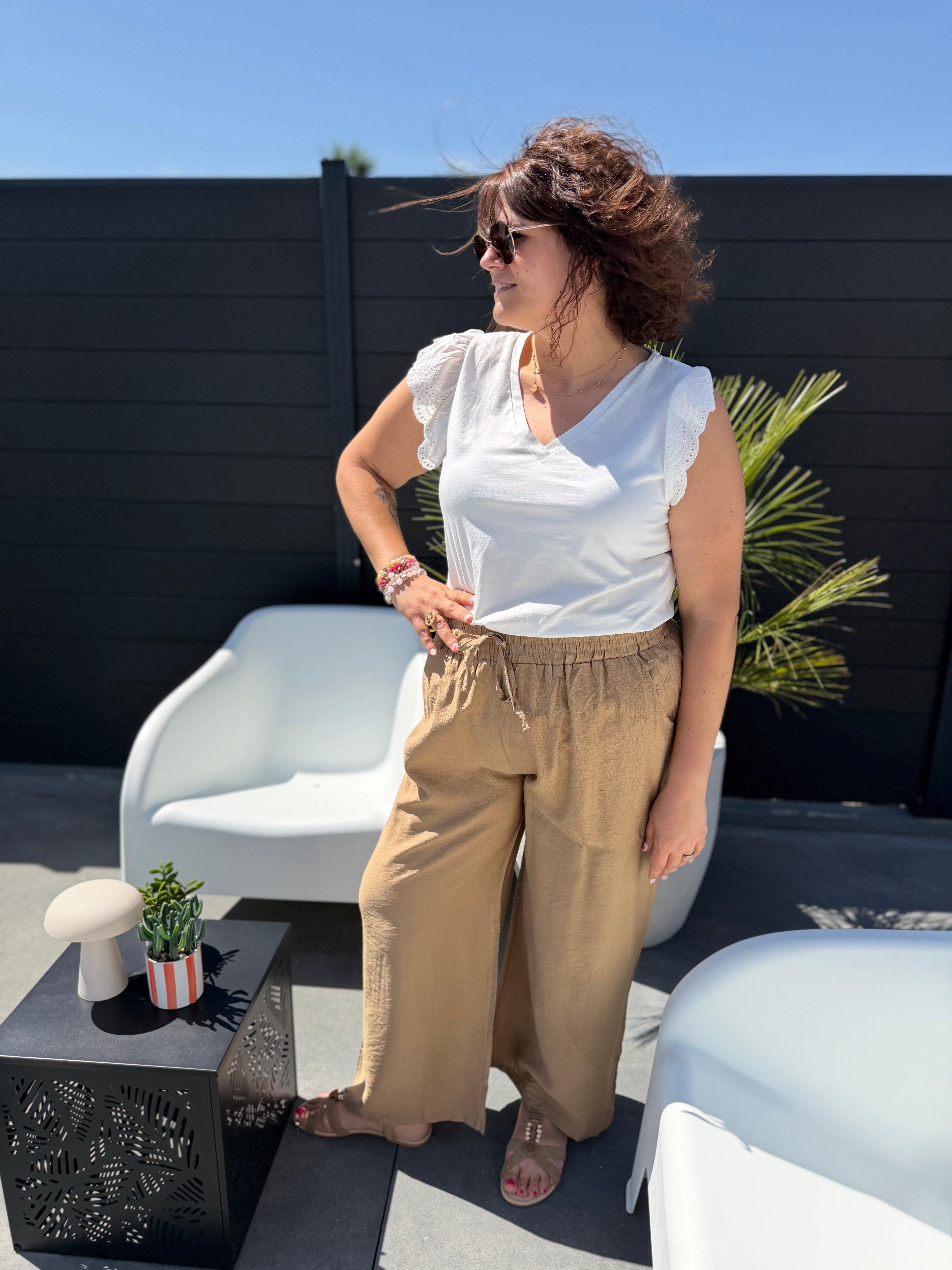 Pantalon Soline camel