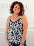 Top Cassie bleu marine