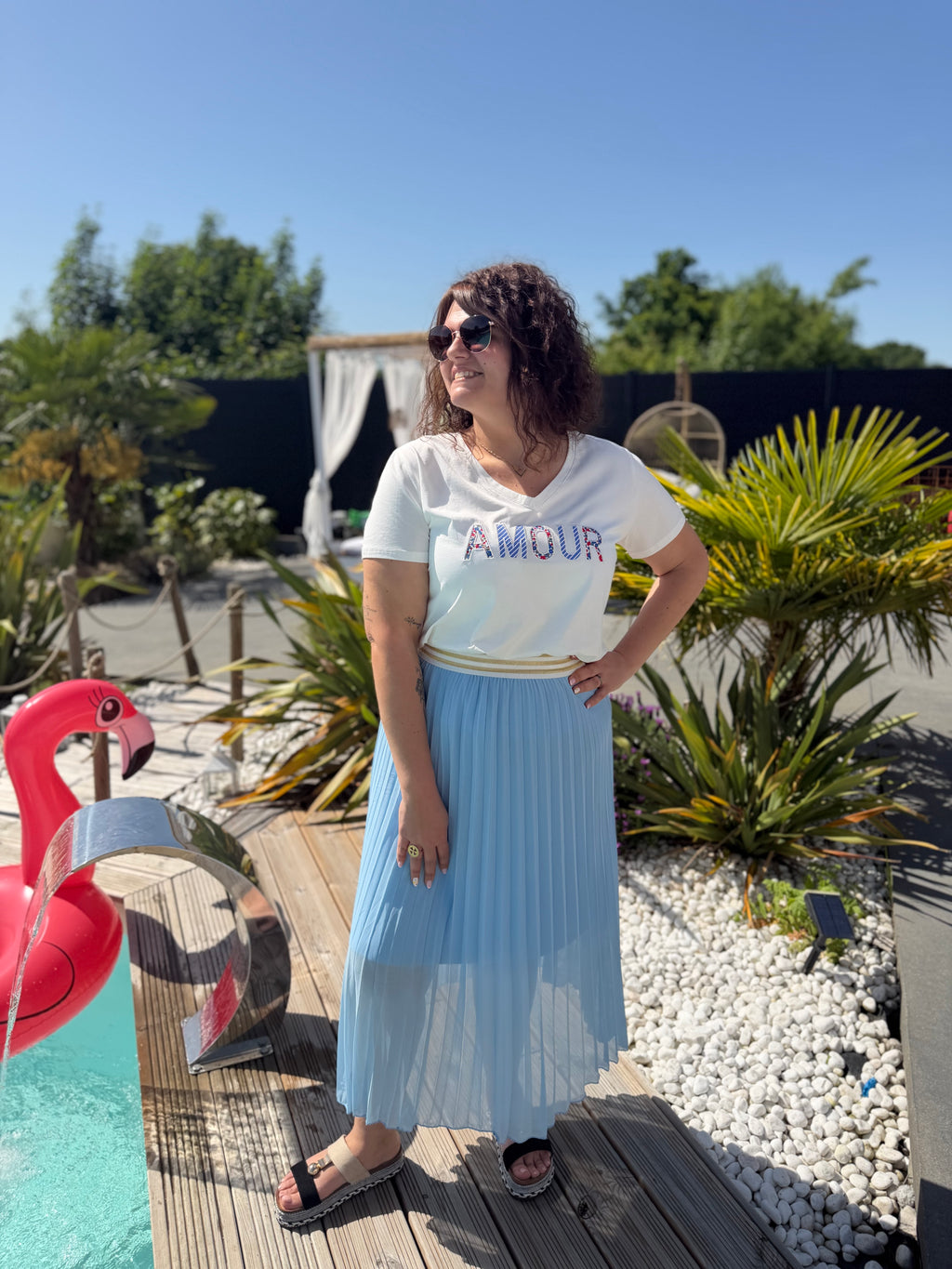 T-shirt amour bleu