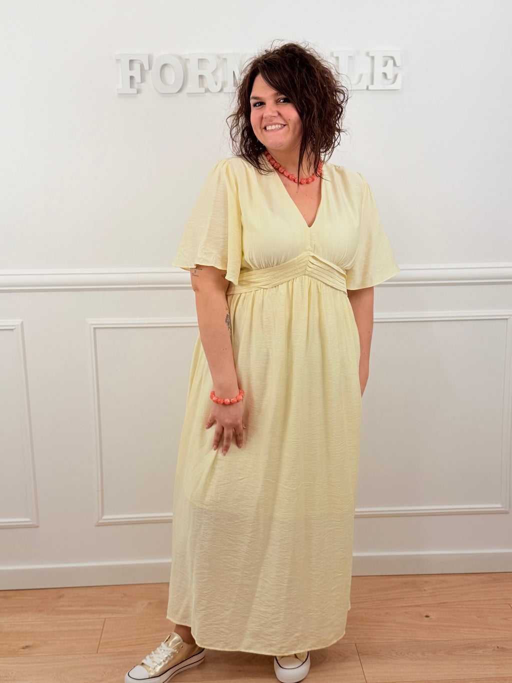 Robe Maelys jaune