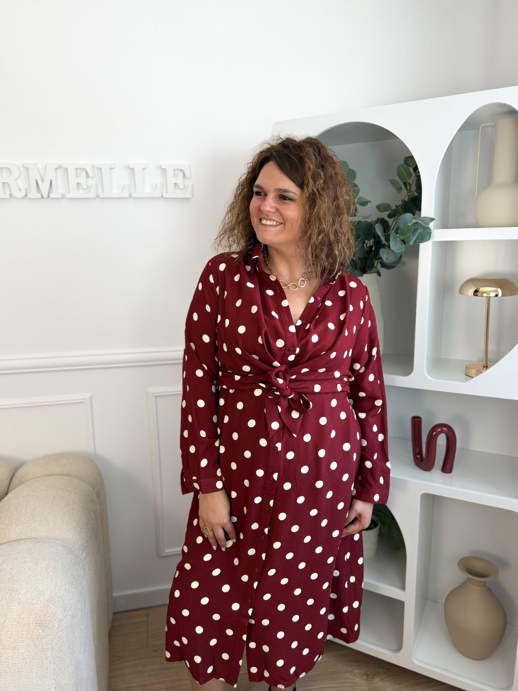 Robe petits pois