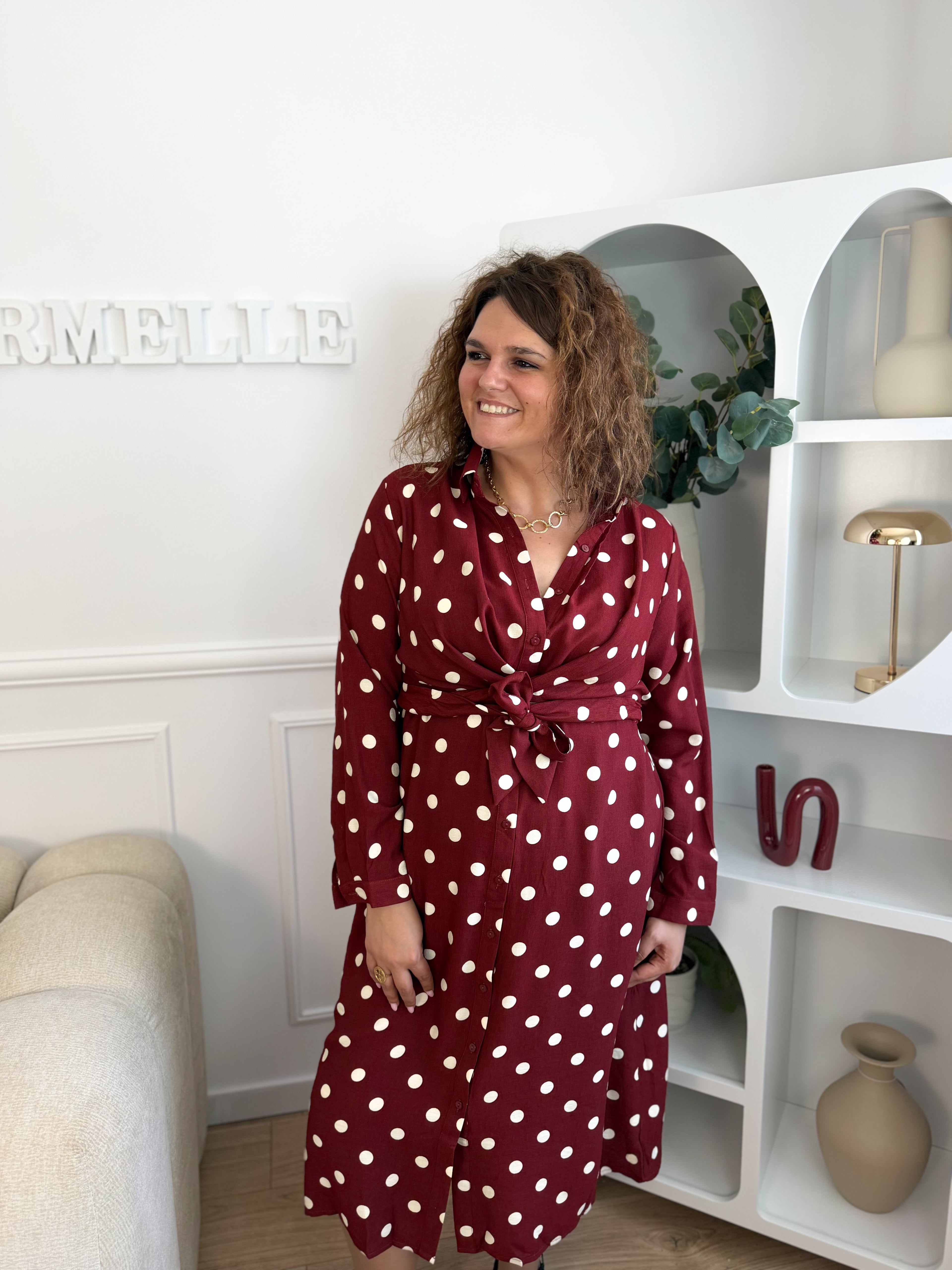 Robe petits pois