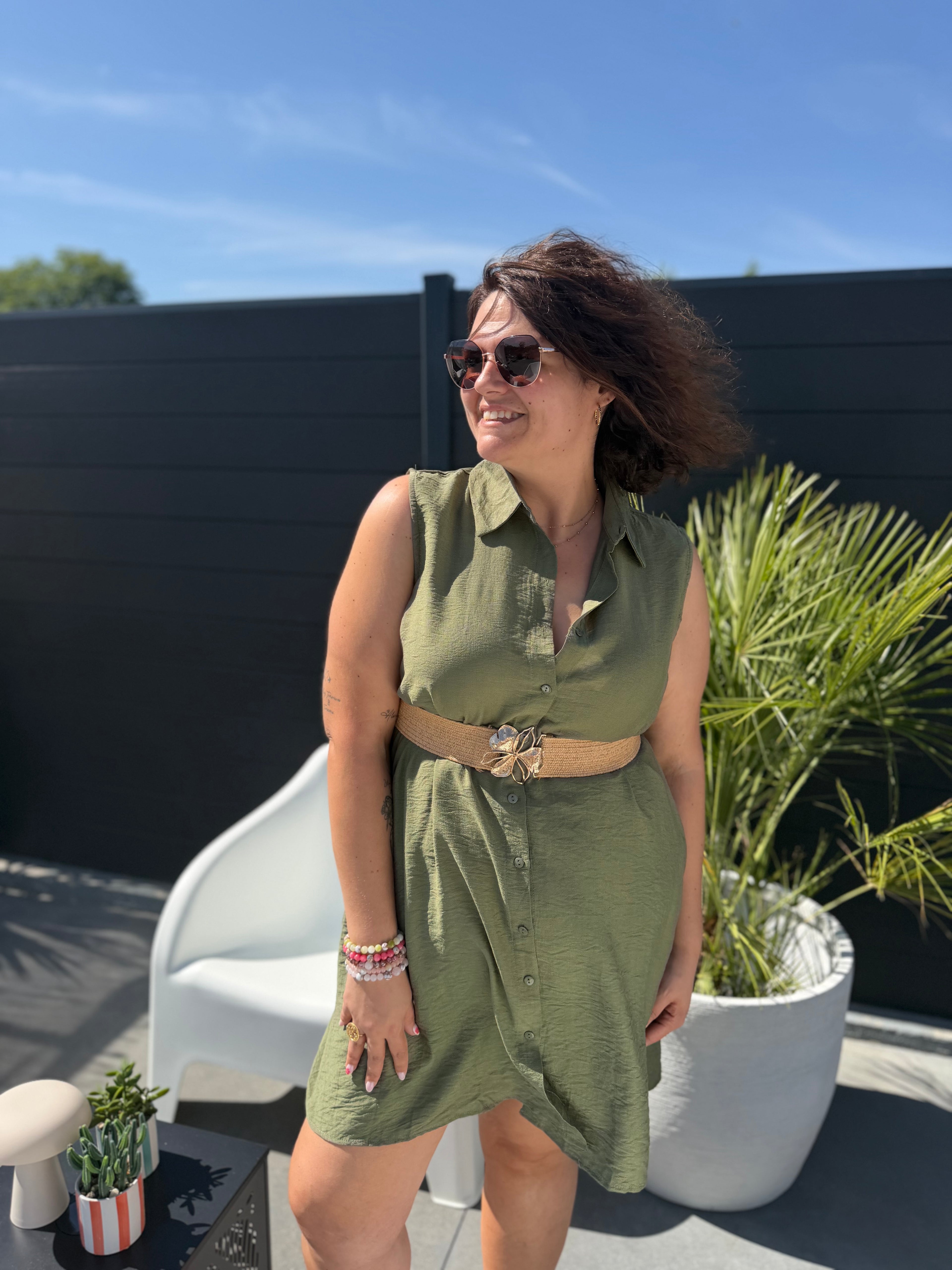 La robe Amalia kaki