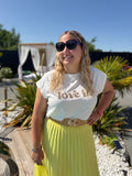T-shirt Love It blanc