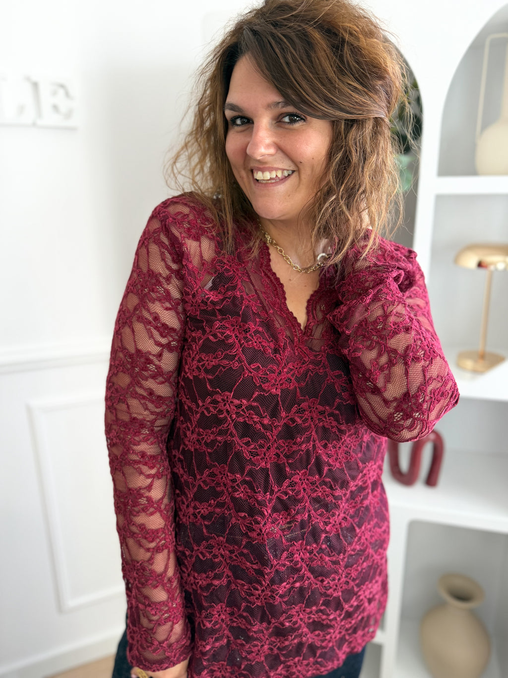 Blouse dentelle Olia
