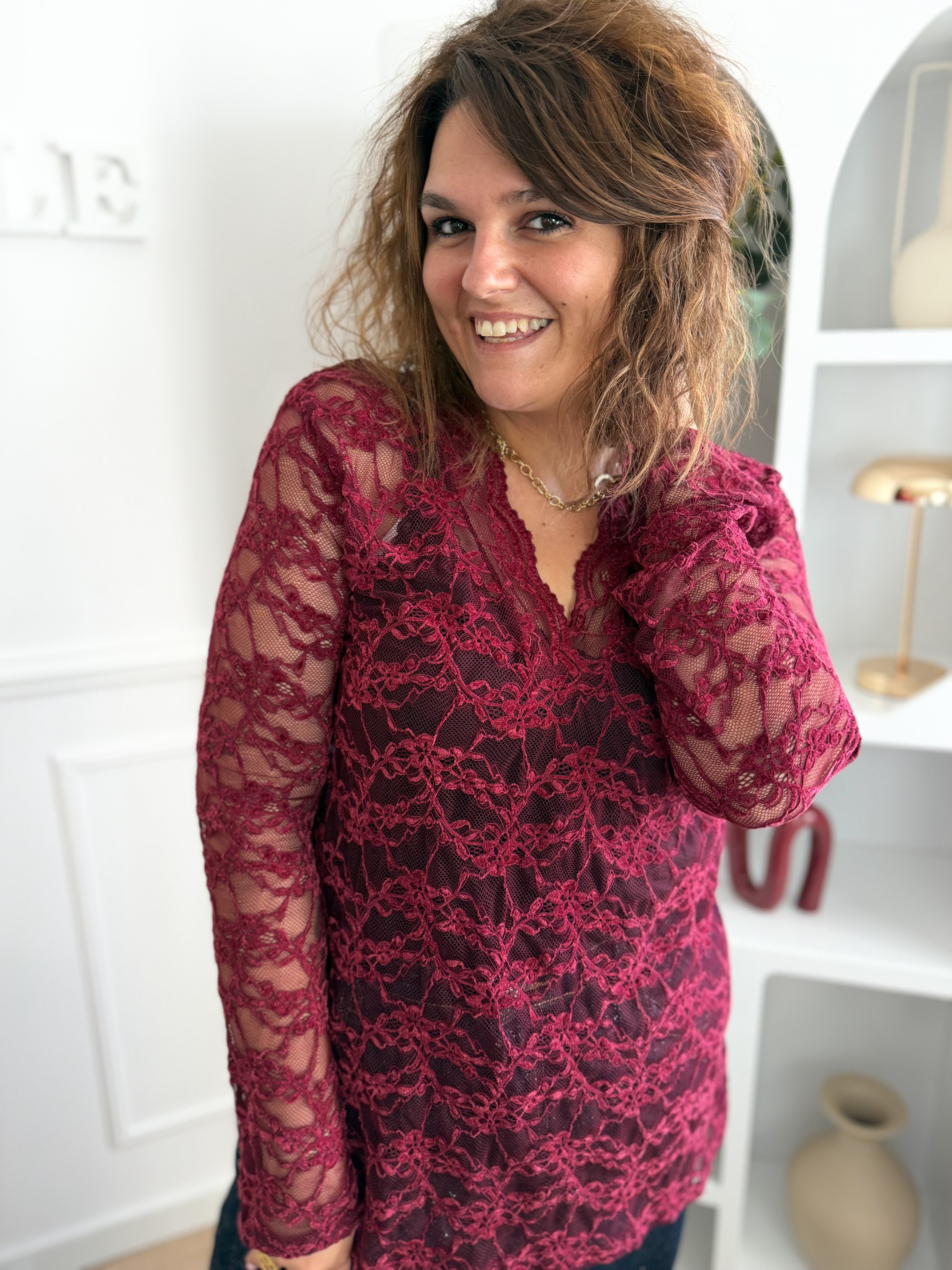 Blouse dentelle Olia