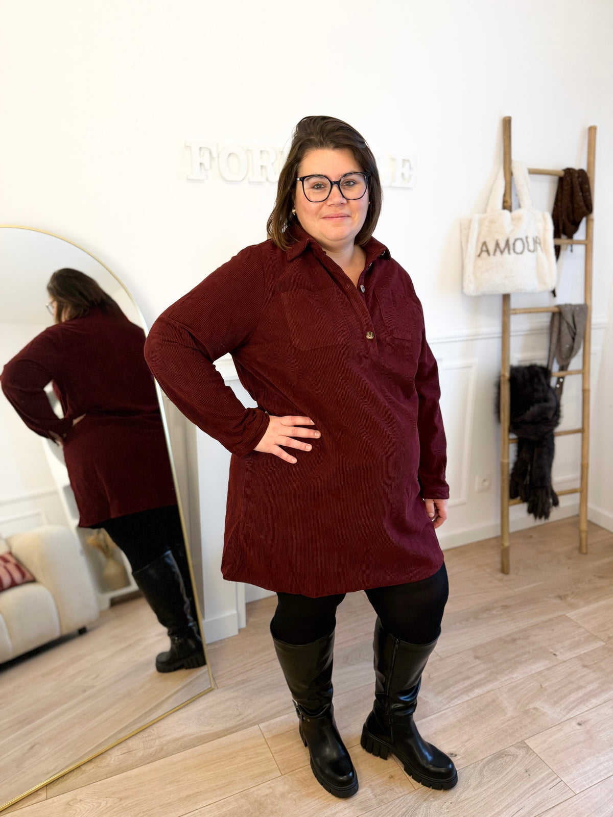 La robe Maria velours