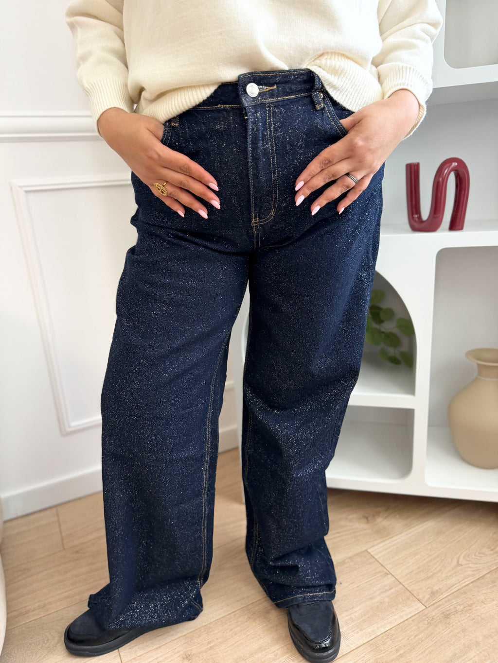 Jeans paillettes