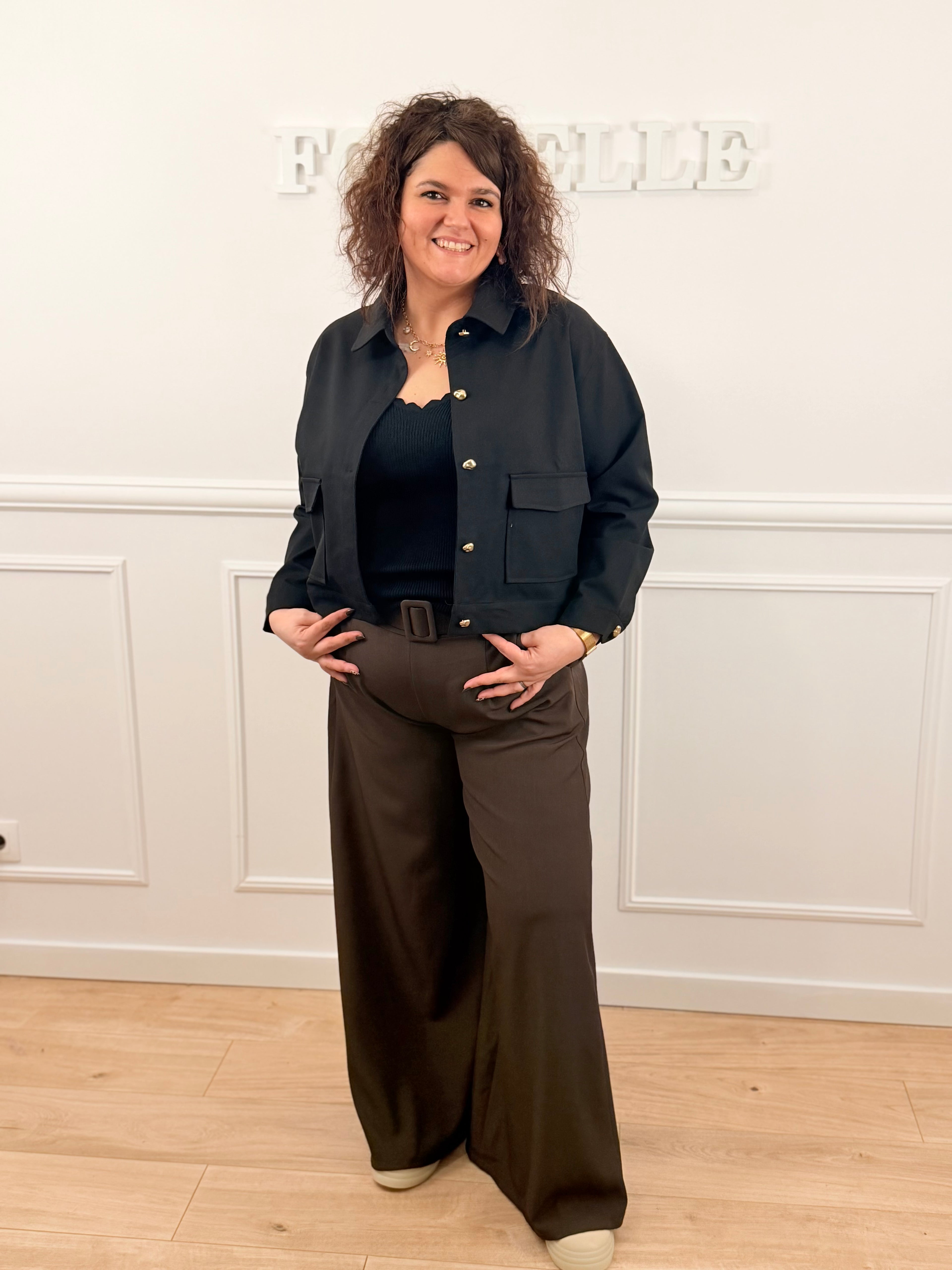 Le pantalon Emy marron