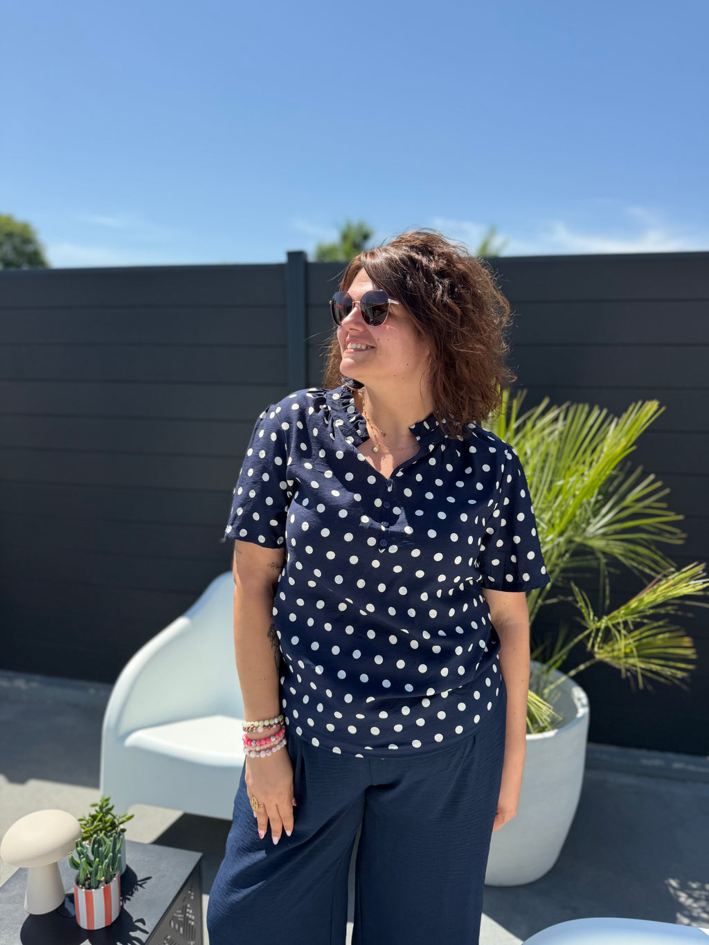 Blouse Orora bleu marine
