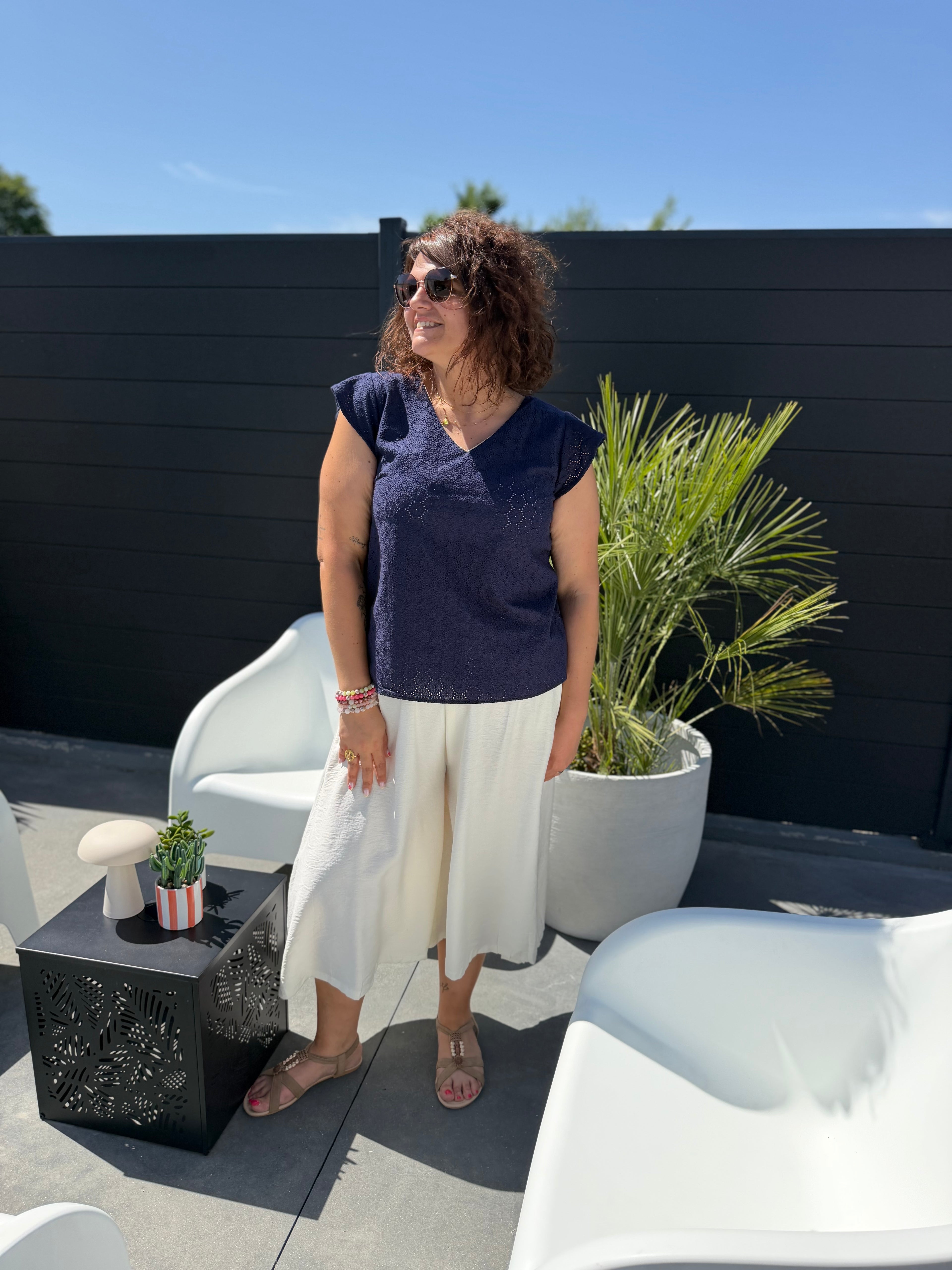 Blouse Zoé bleu marine