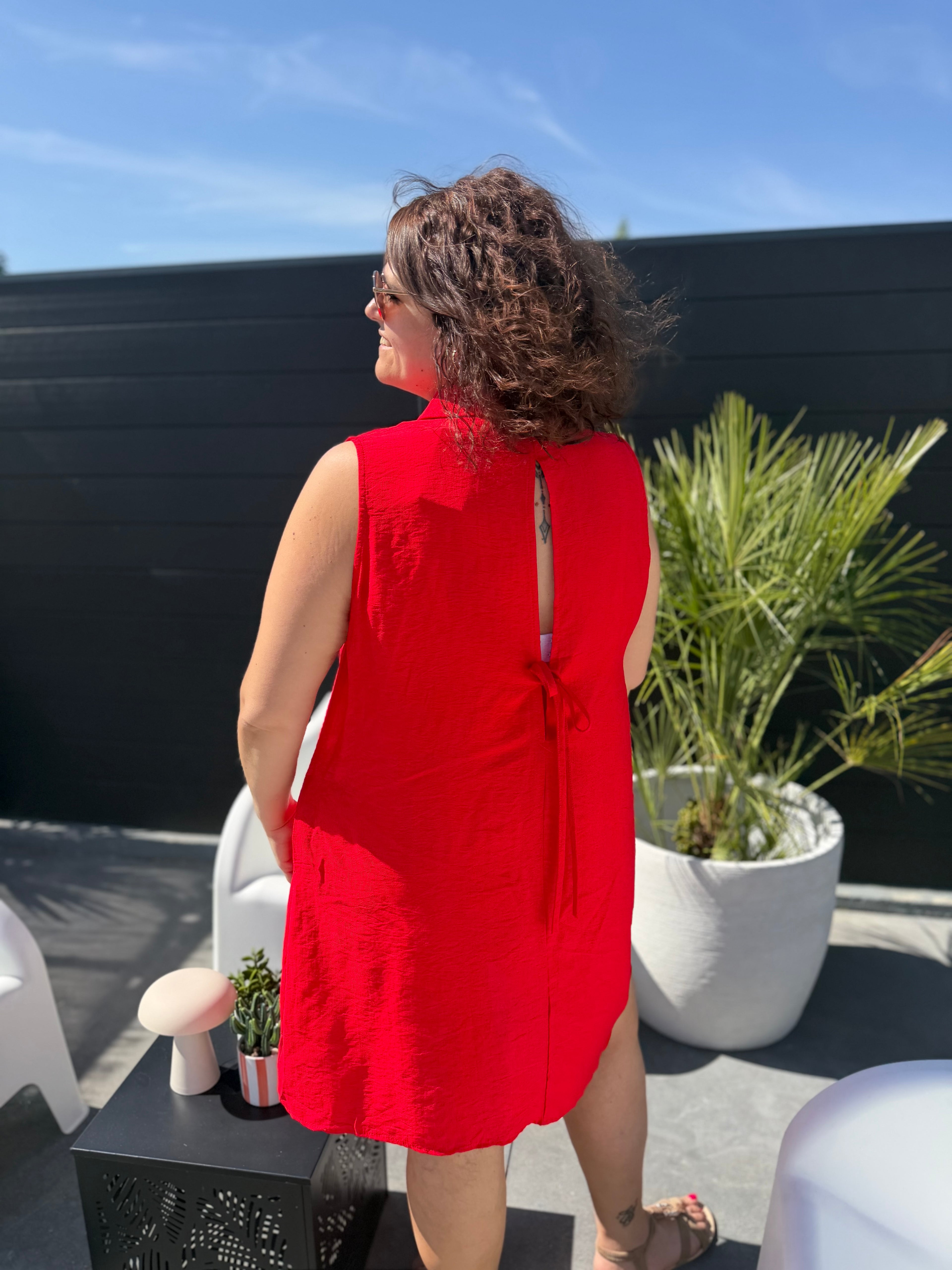 La robe Amalia rouge
