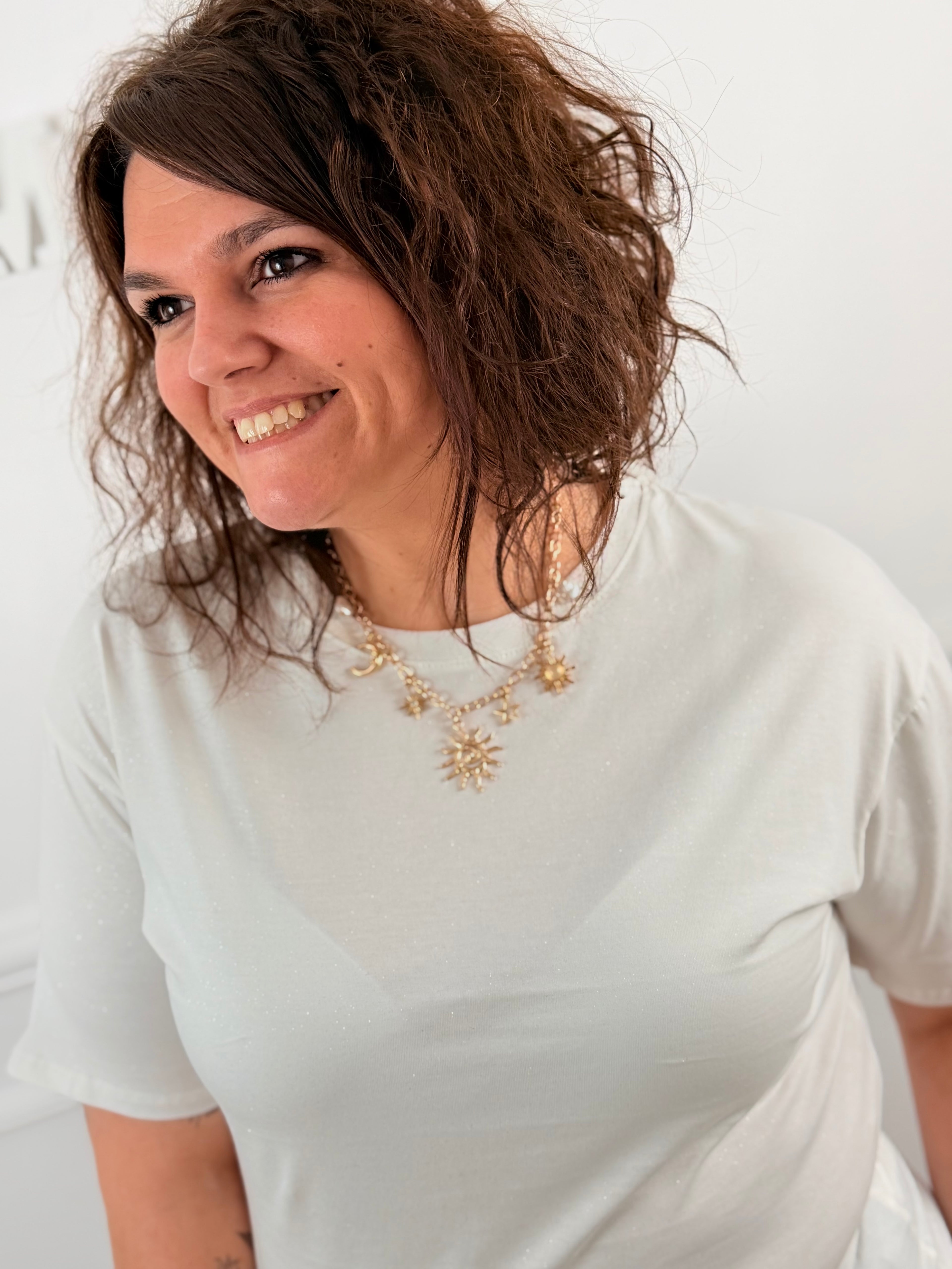T-shirt Amalia blanc