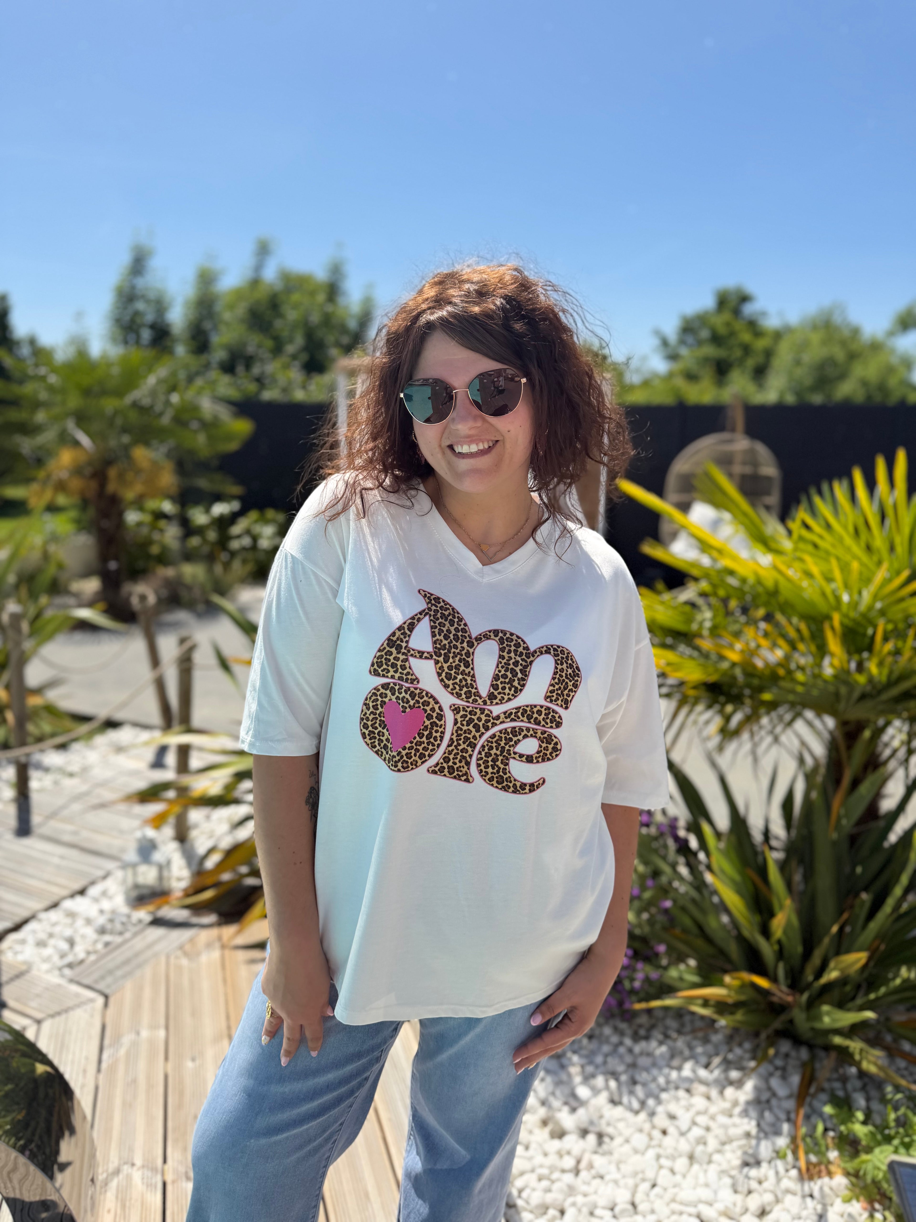 T-shirt Amore Léopard