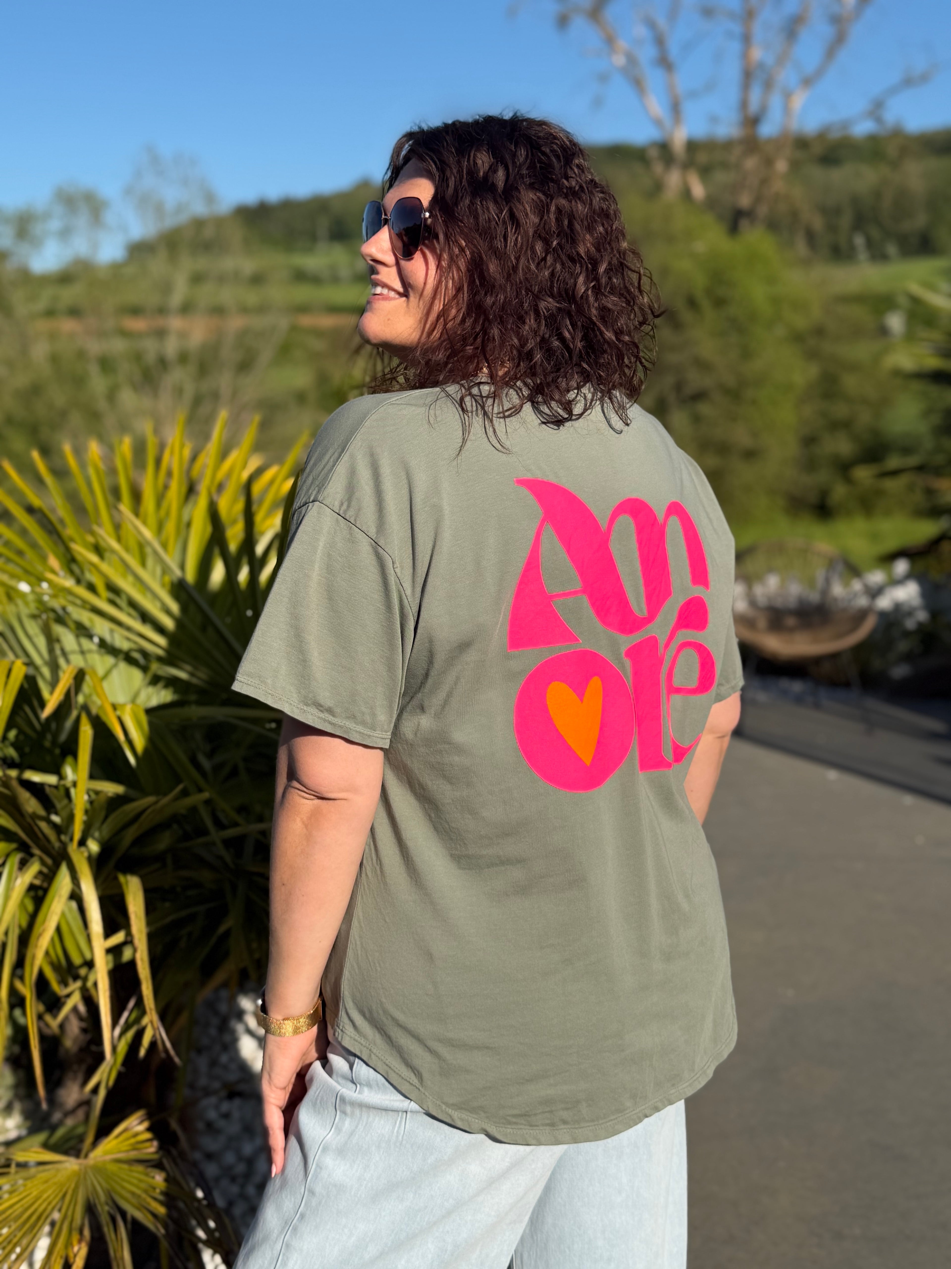 T-shirt Amore kaki