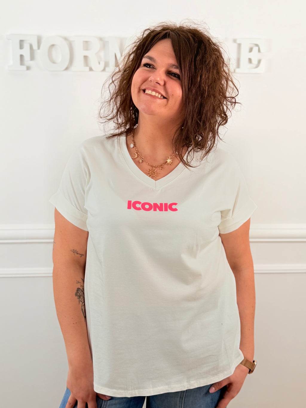 T-shirt Iconic blanc
