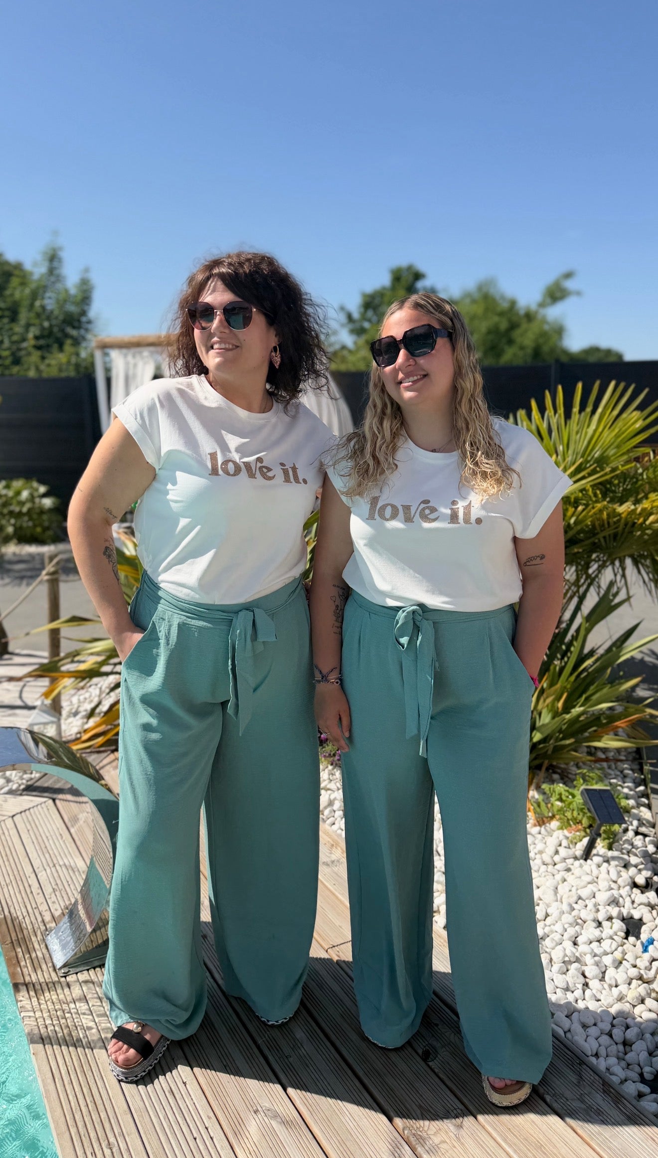 Pantalon fluide Tina bleu