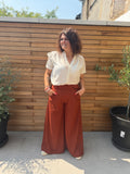 Pantalon Soléna terracotta