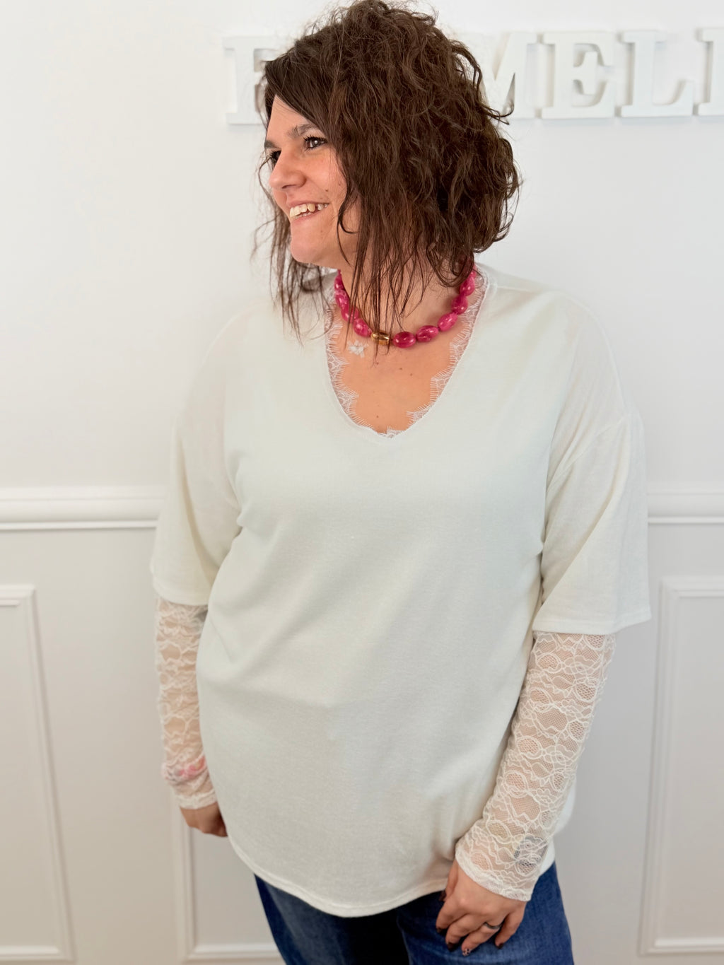 🌸 Pull Harmonie blanc