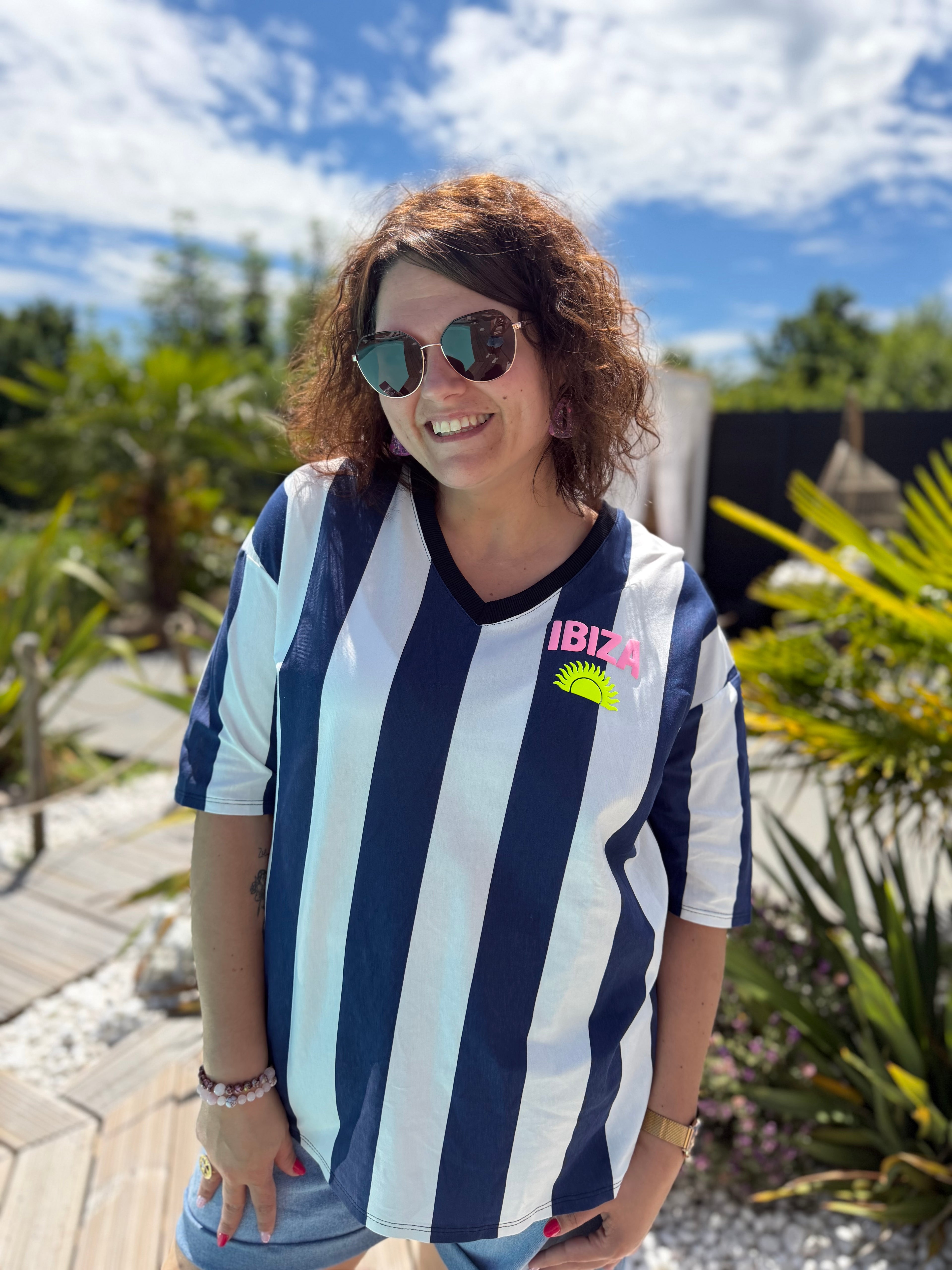 T-shirt Ibiza bleu