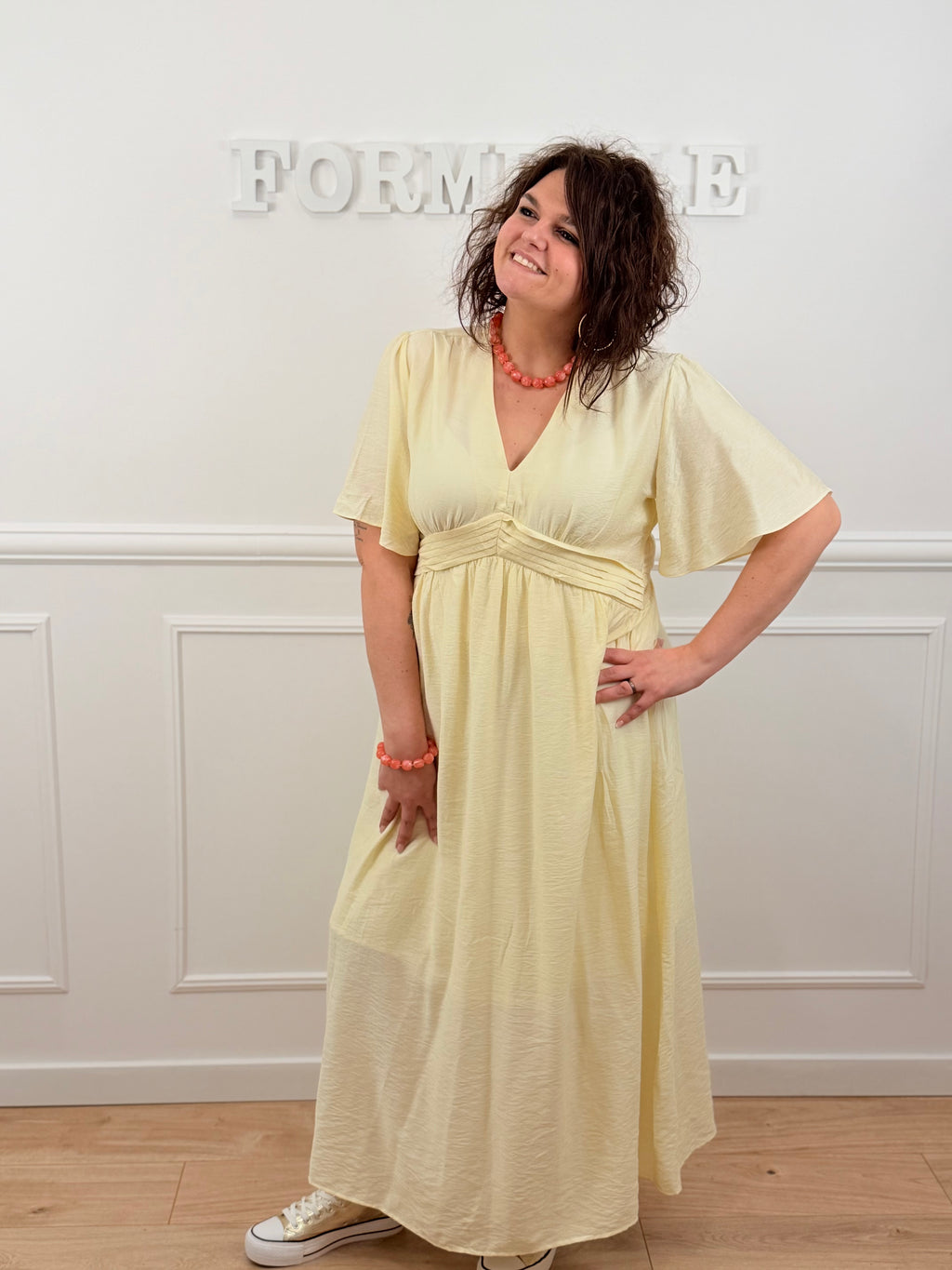Robe Maelys jaune