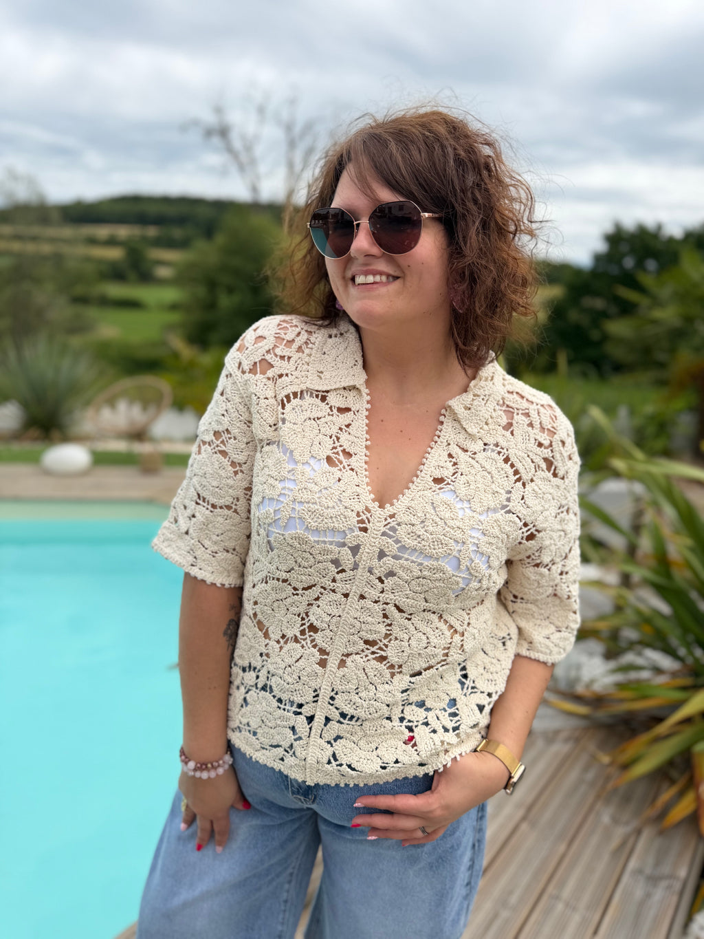 Haut macramé