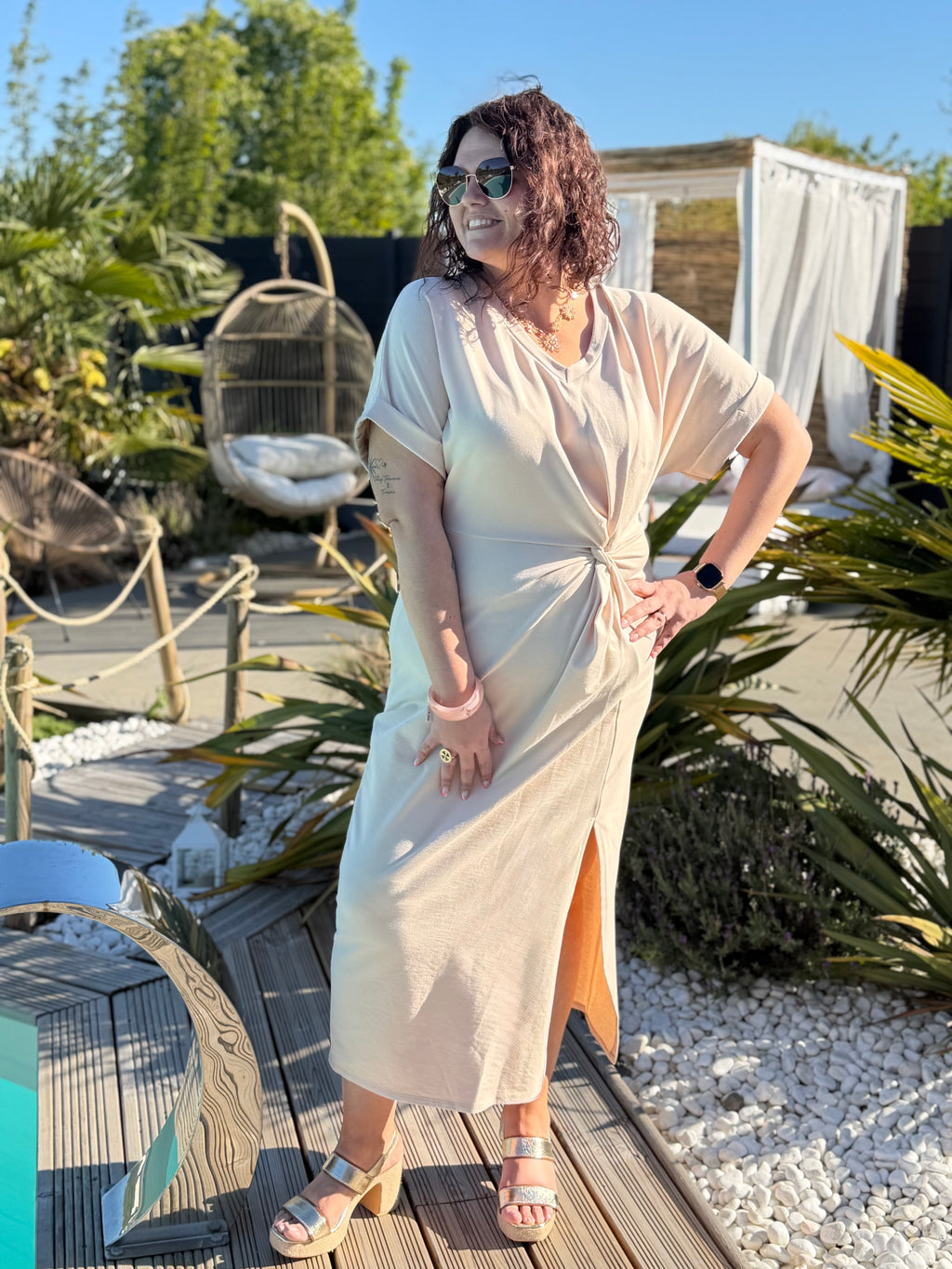 Robe Malia beige