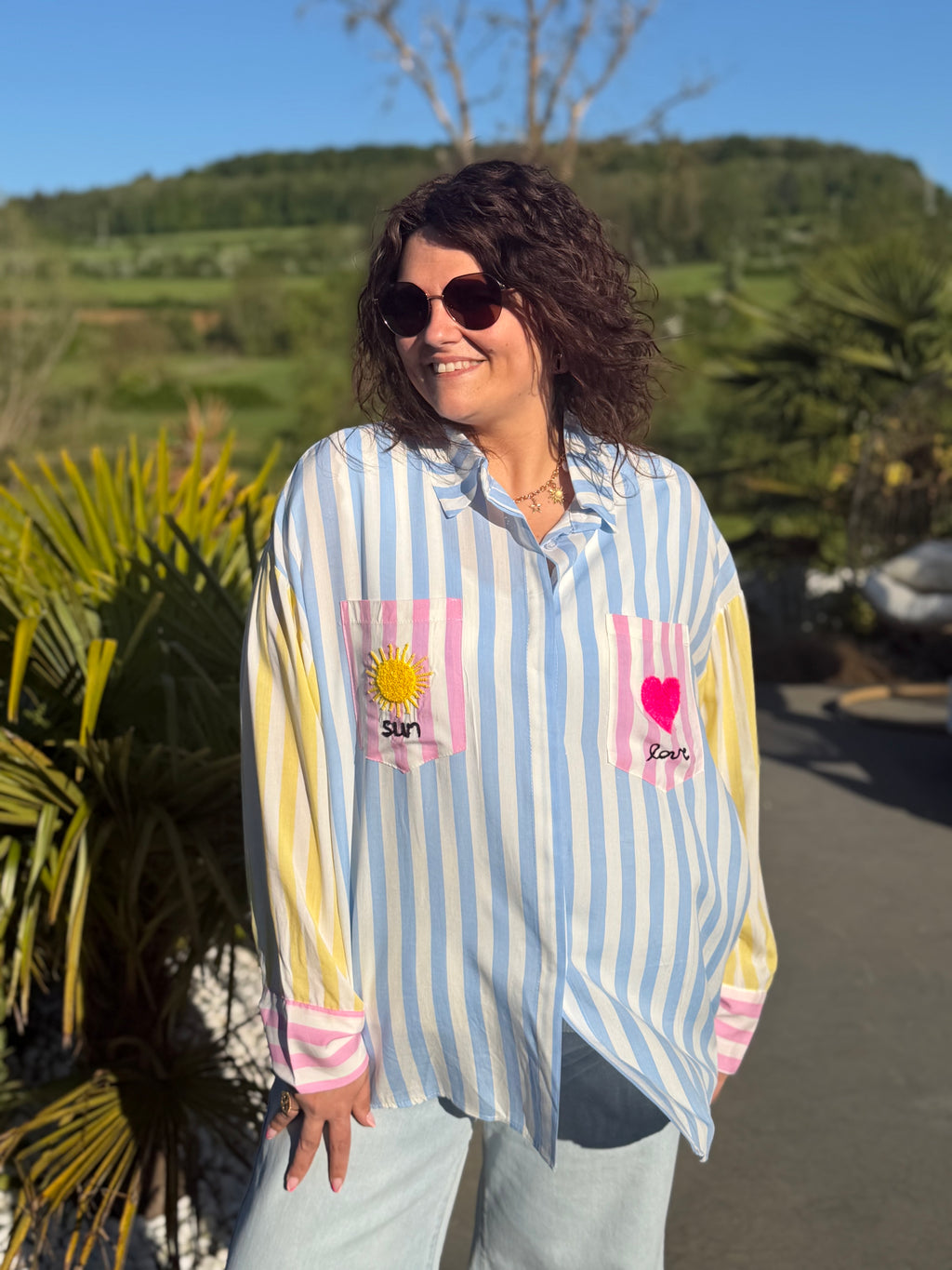 Le chemisier Sun bleu
