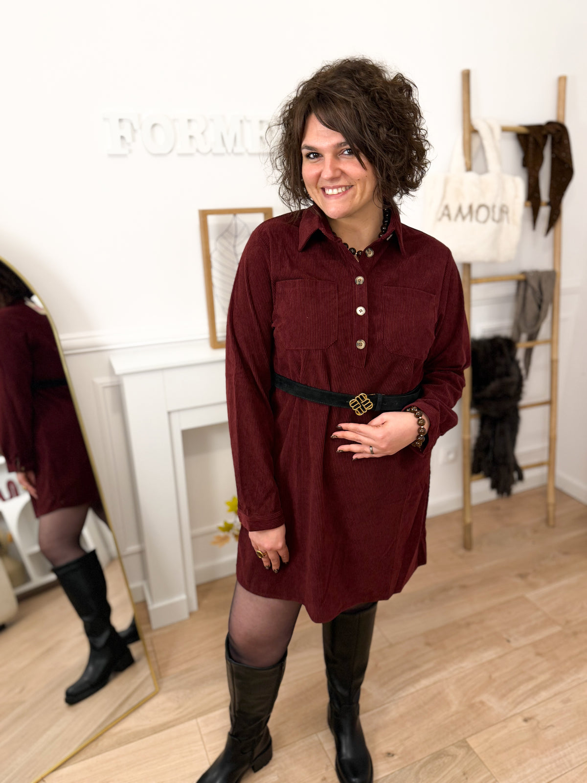 La robe Maria velours