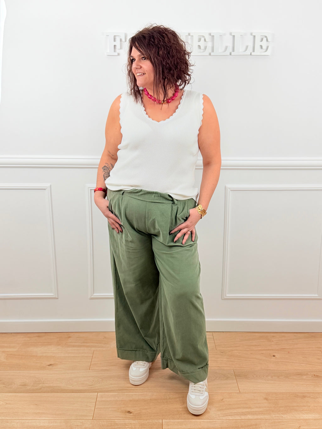 🌿 Pantalon Paloma – Vert