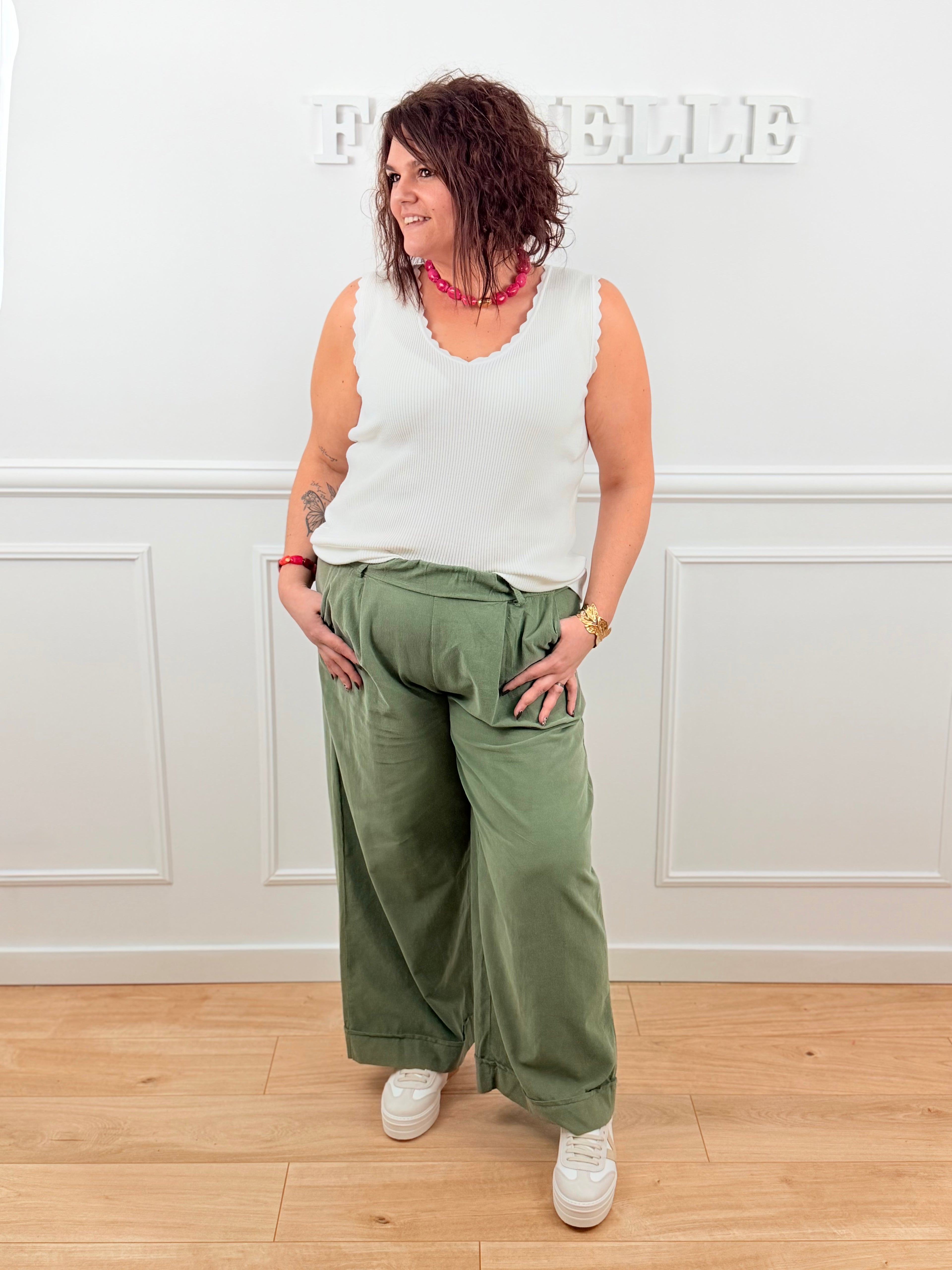 🌿 Pantalon Paloma – Vert