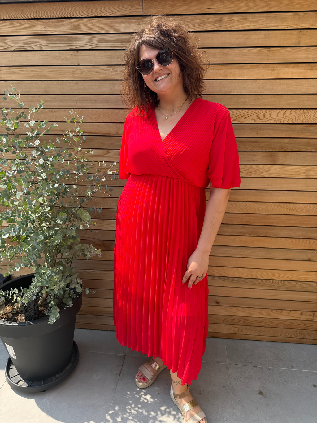 La robe Cassandre rouge
