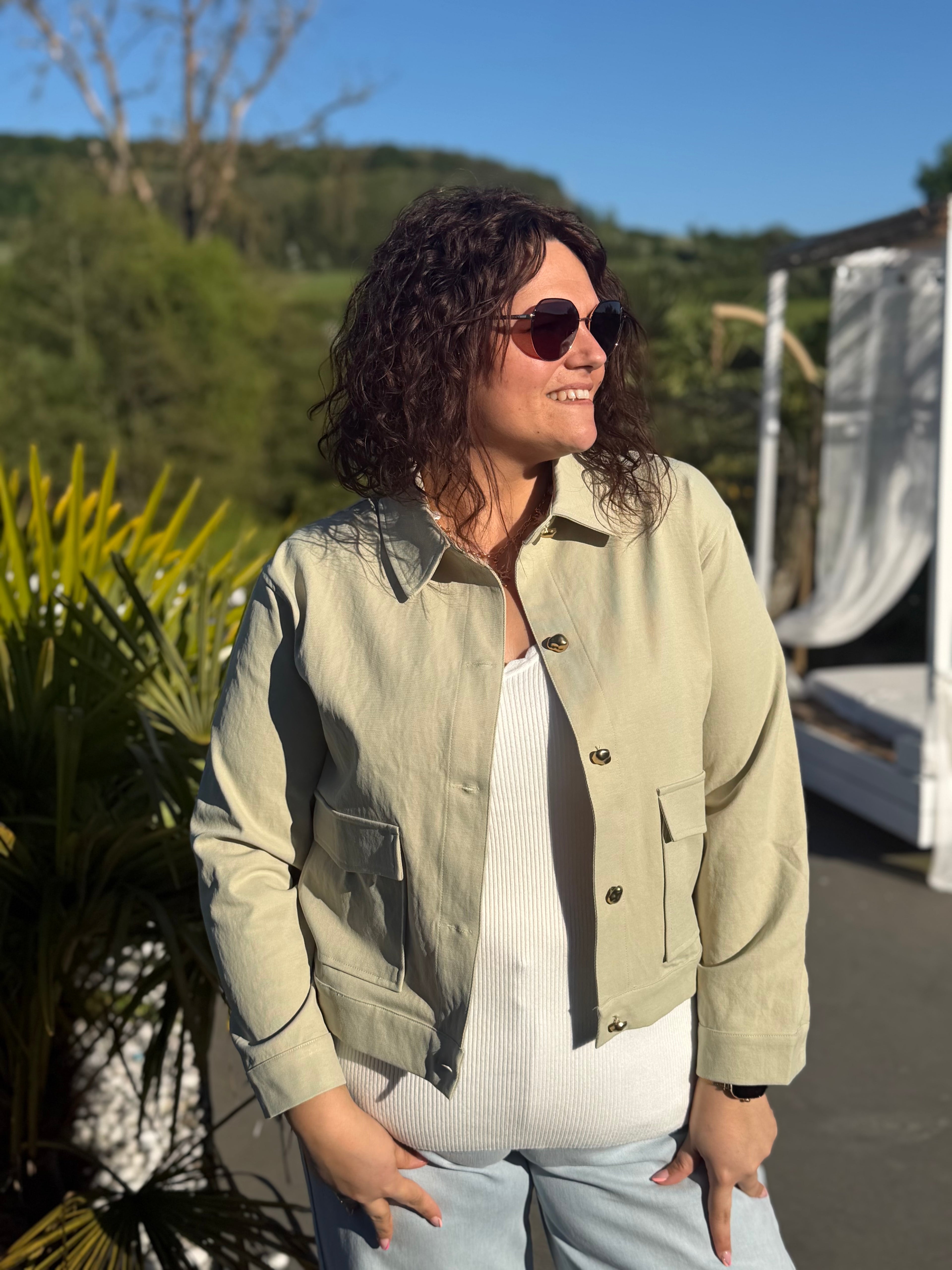 Veste Léonie vert sauge