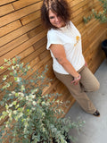 Jeans Milla beige foncé