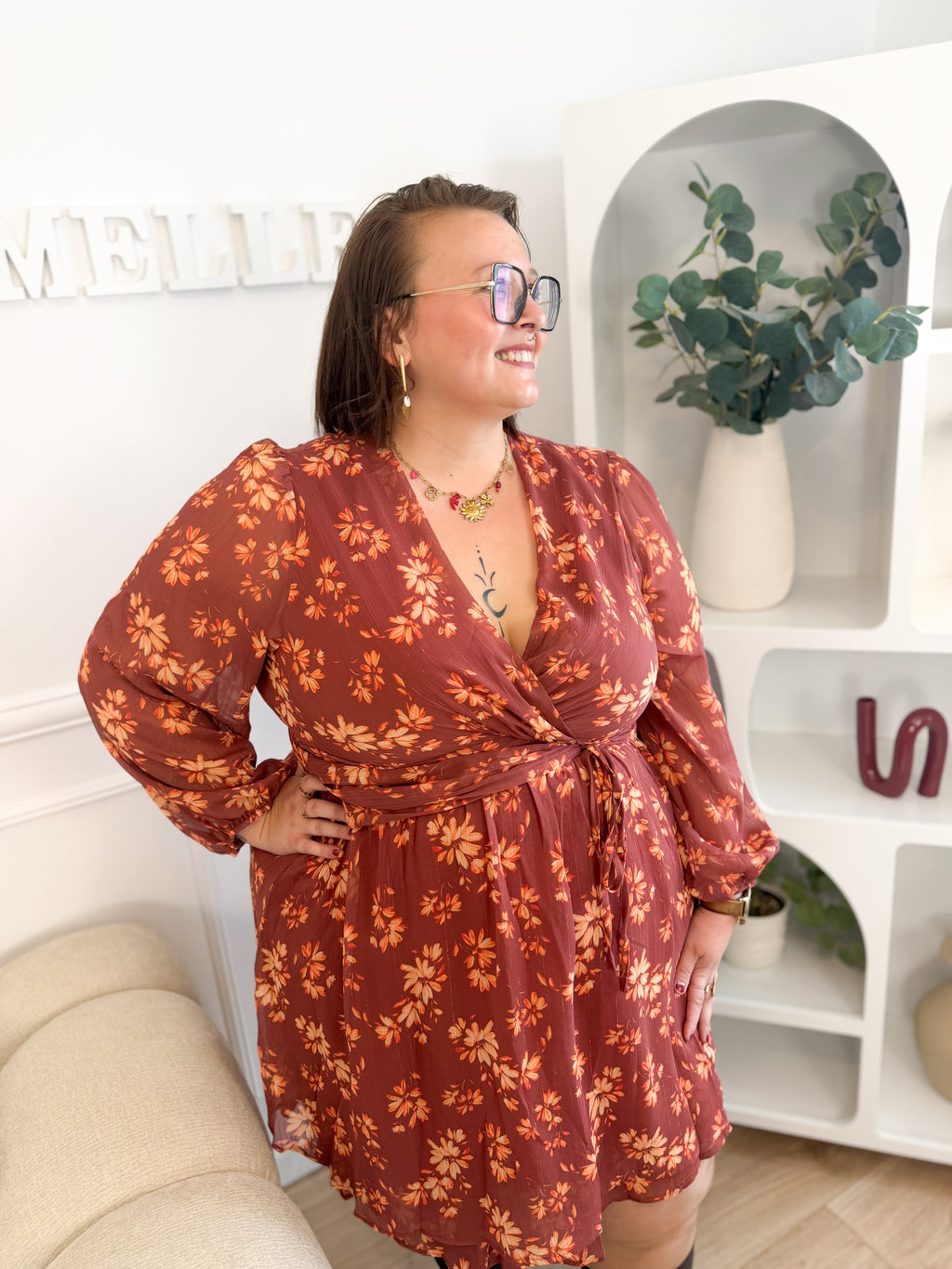 La robe Maeva terracotta